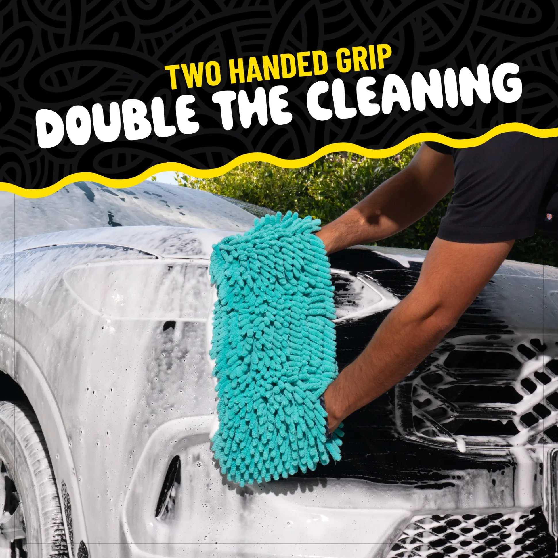Big Noodle Grip & Glide Two Handed Wash Mitt