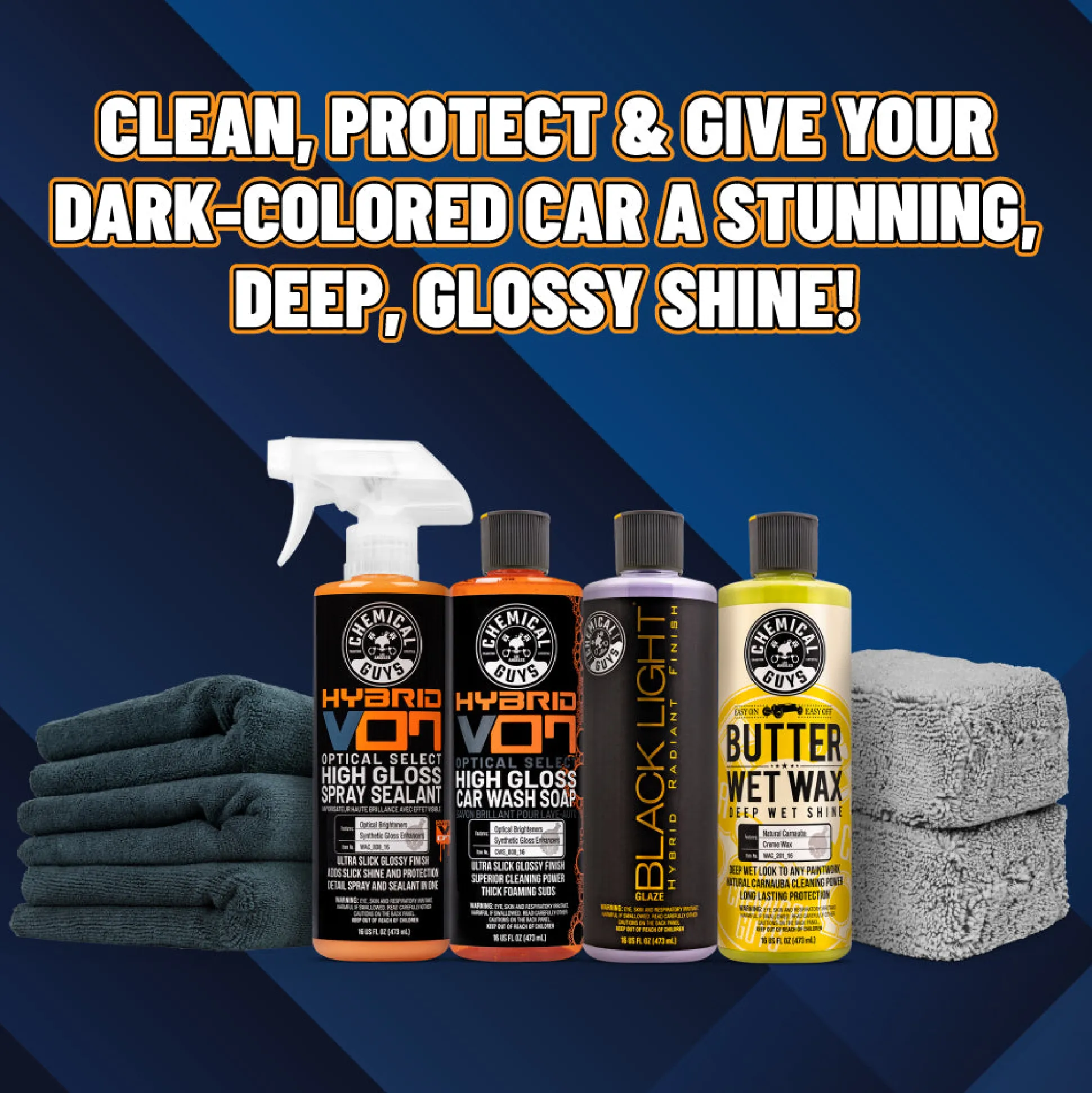 Black Car Care Kit