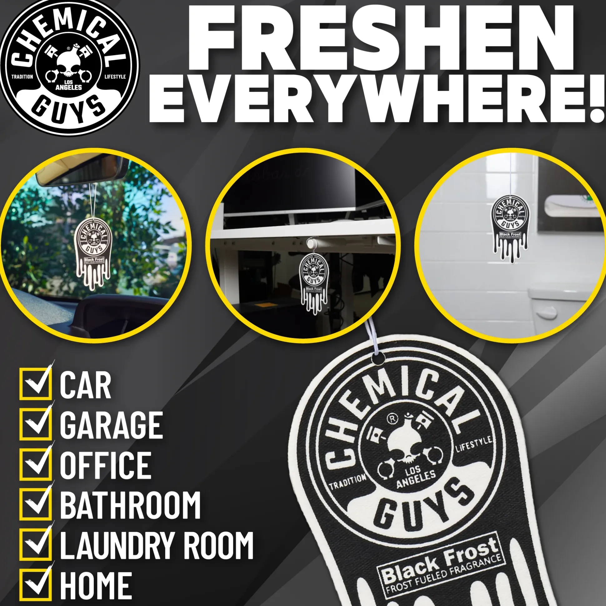 Black Frost Hanging Air Freshener Pack