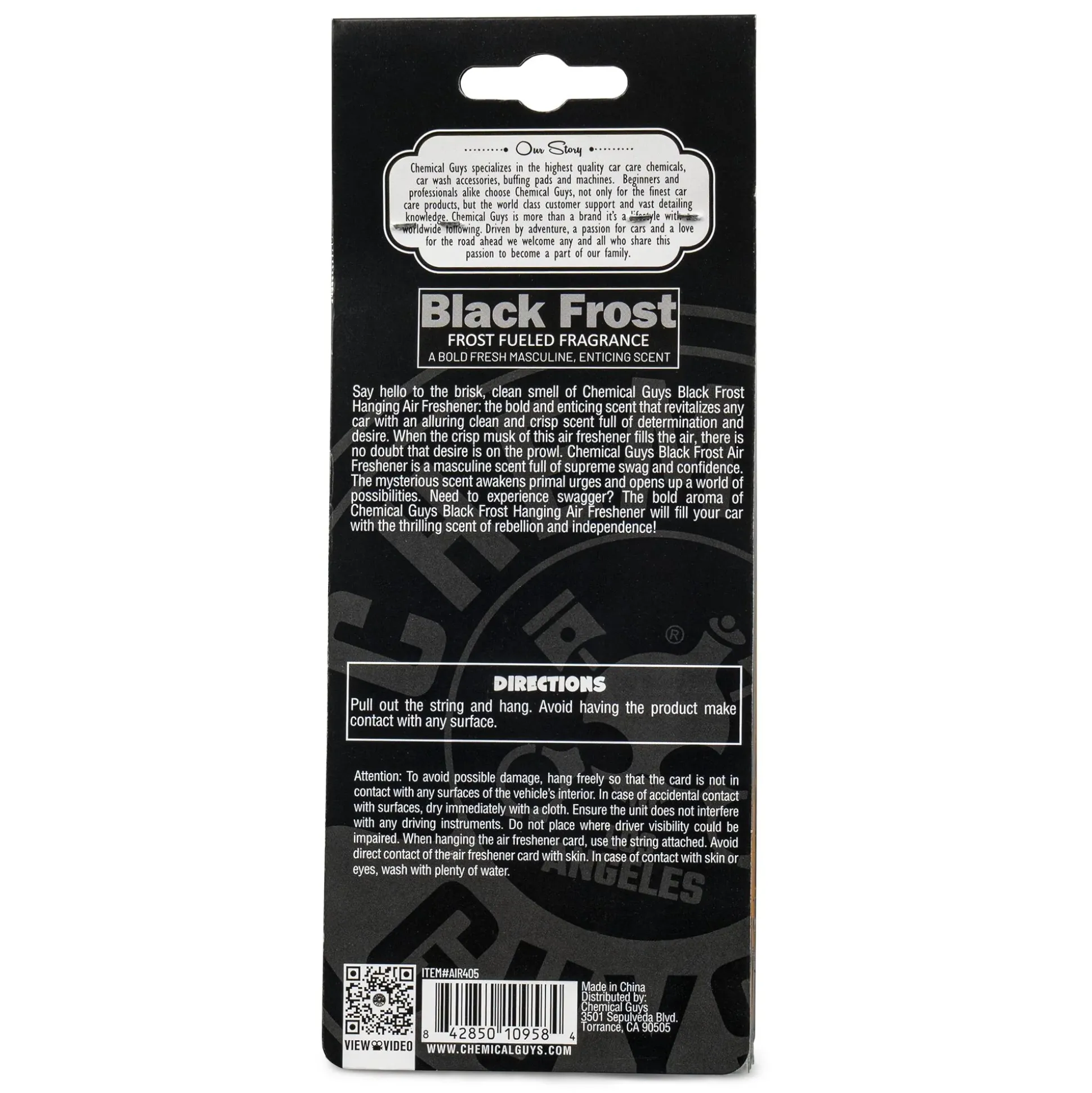 Black Frost Hanging Air Freshener Pack