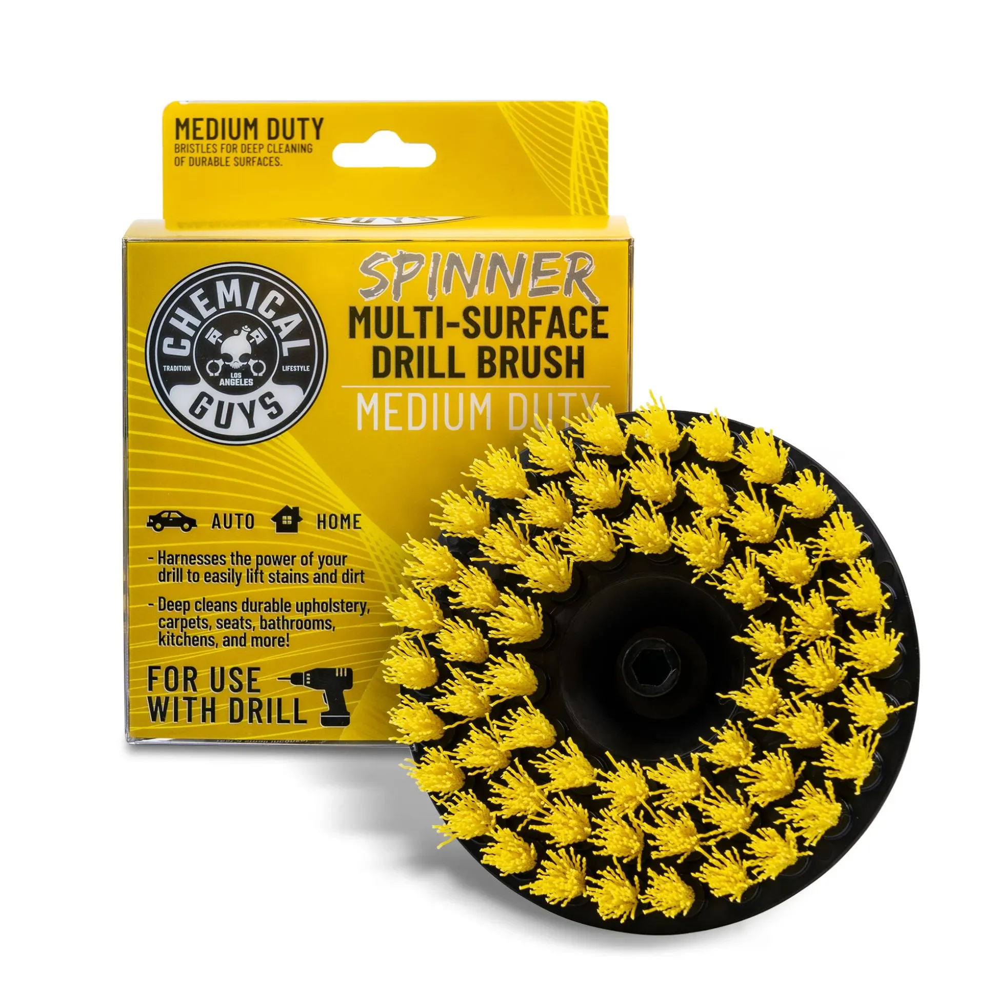 Chemical Guys Spinner Carpet Drill Brush, Medium Duty