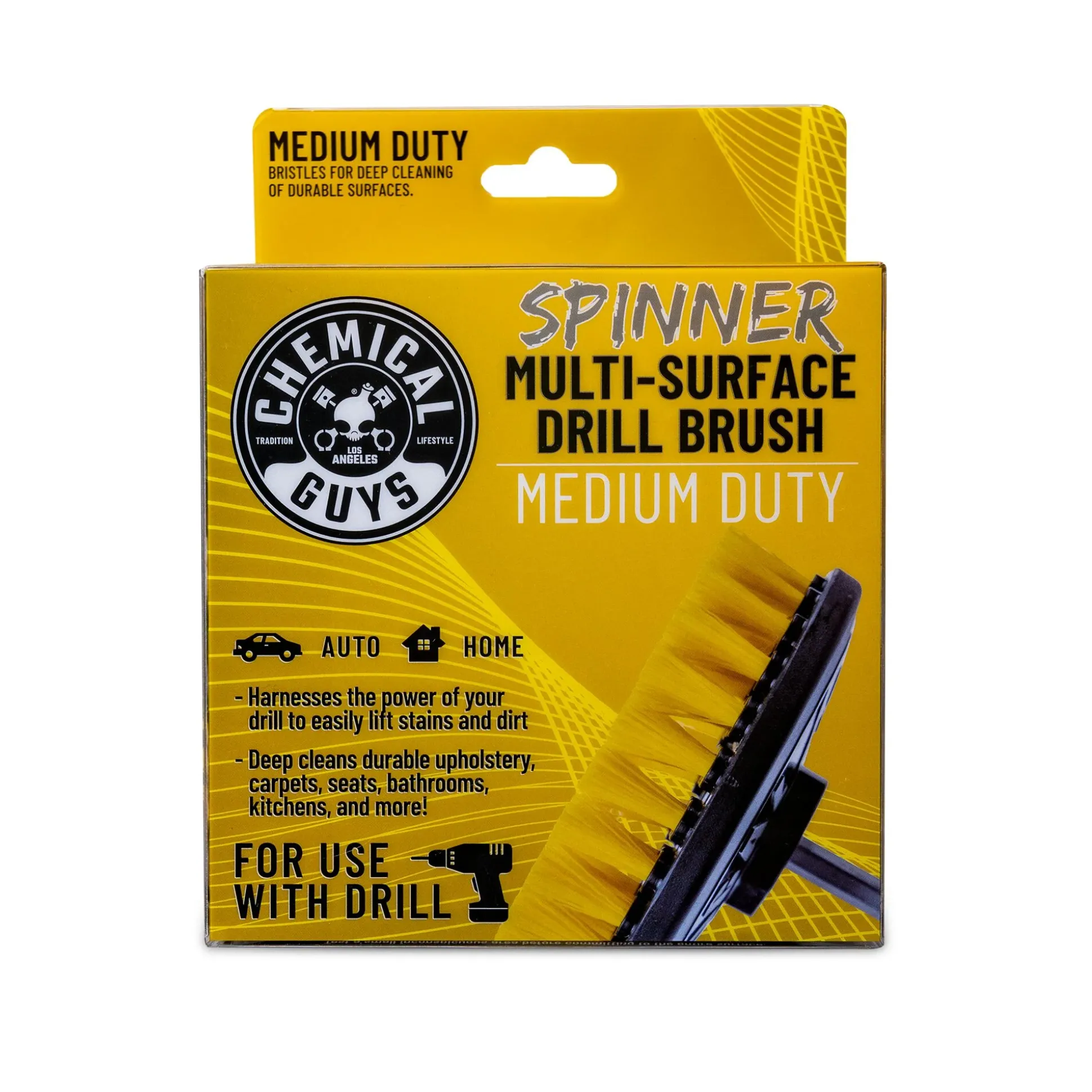 Chemical Guys Spinner Carpet Drill Brush, Medium Duty
