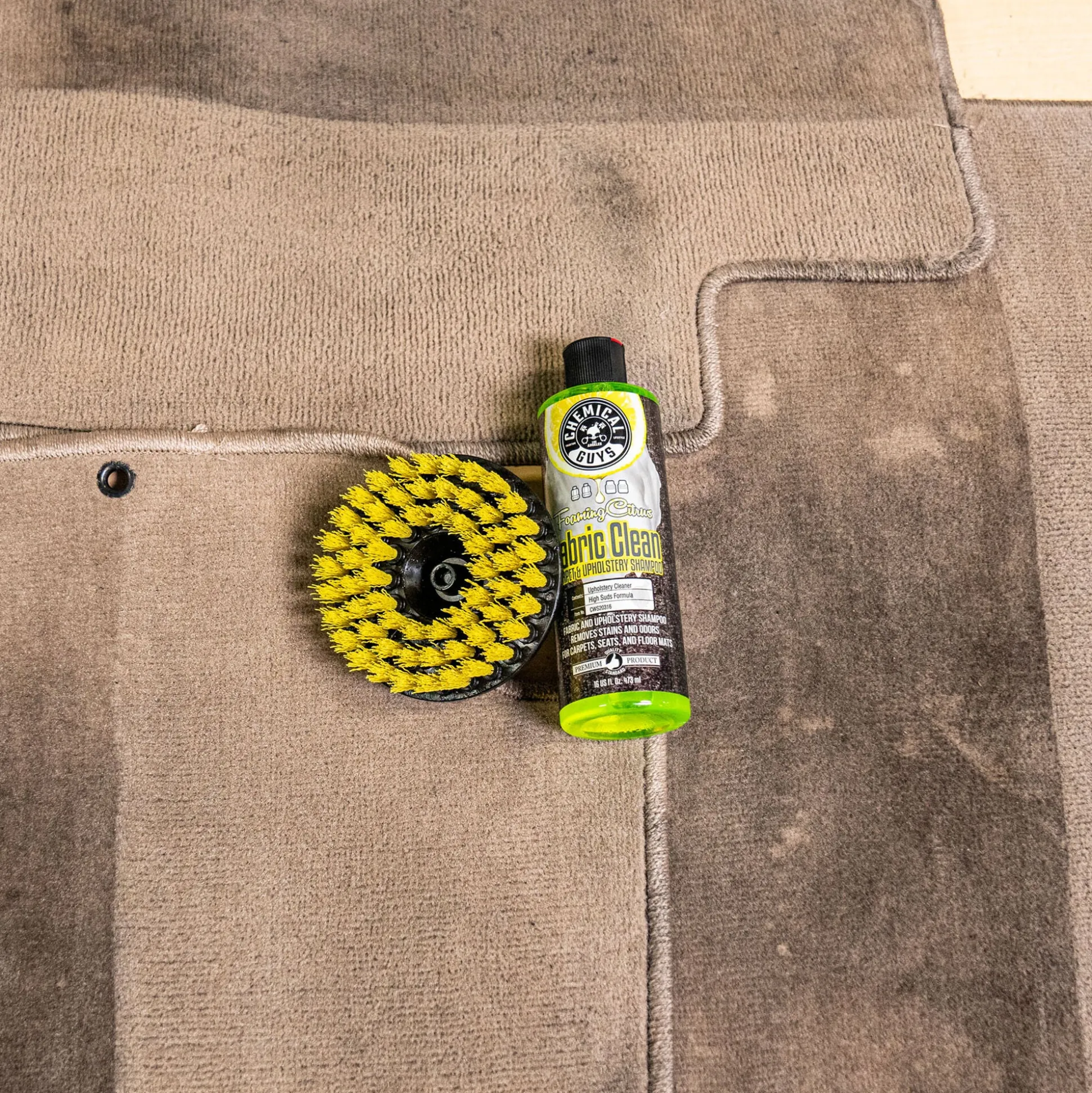 Chemical Guys Spinner Carpet Drill Brush, Medium Duty