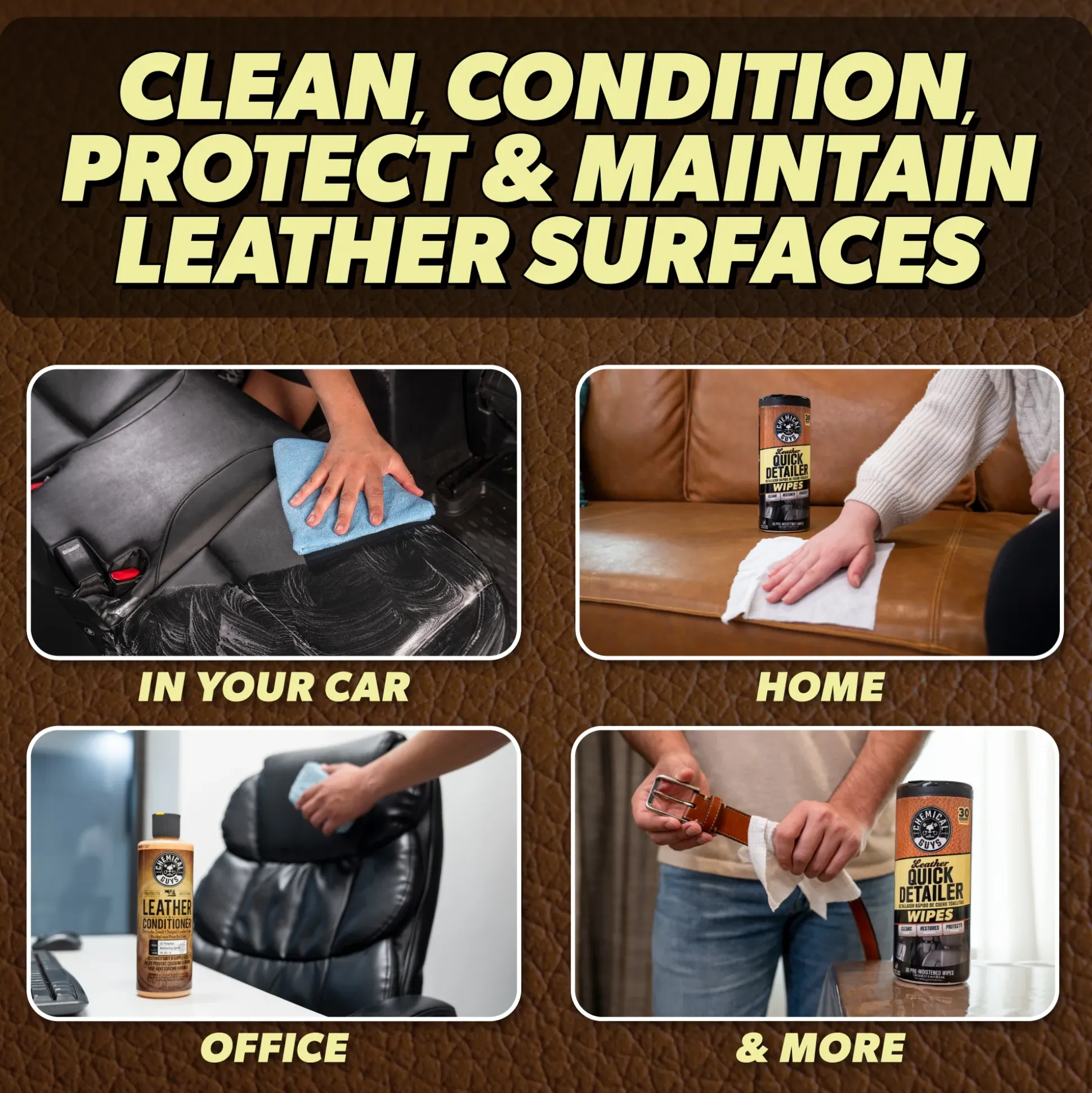 Complete Leather Clean, Condition, & Maintain Kit