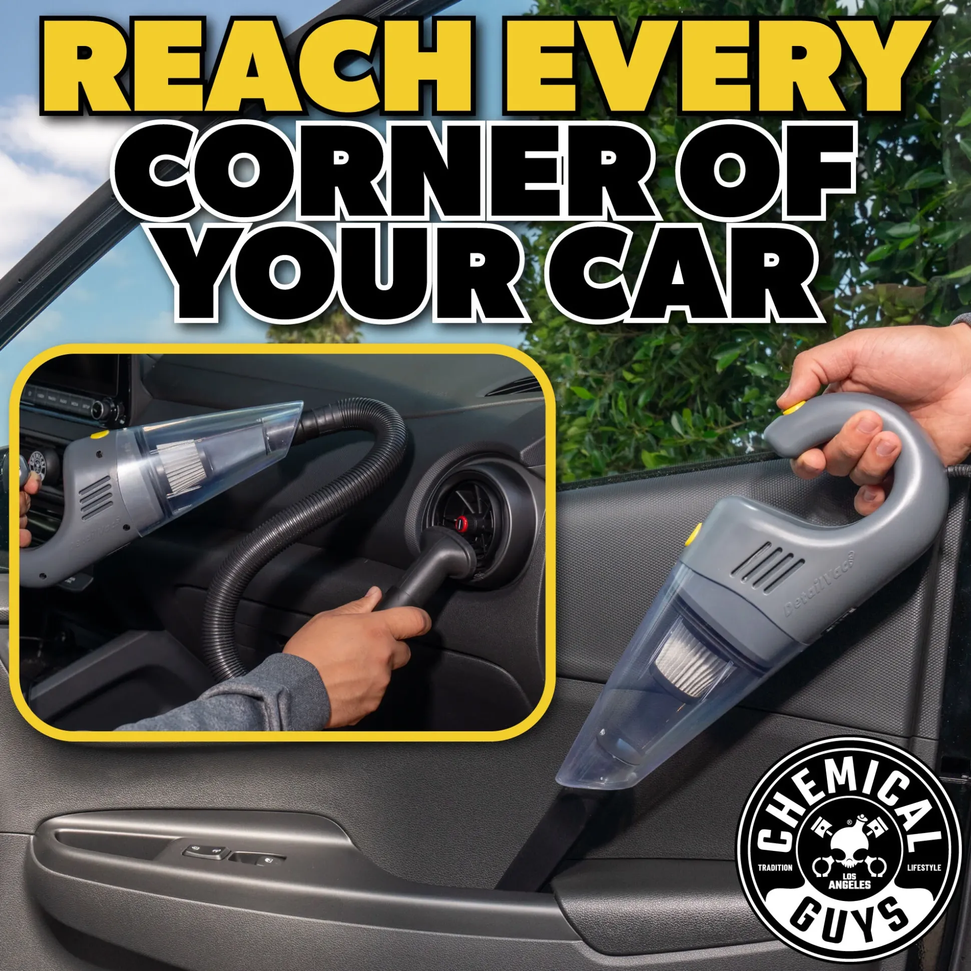 DetailVac Corded Handheld Car Vacuum Cleaner