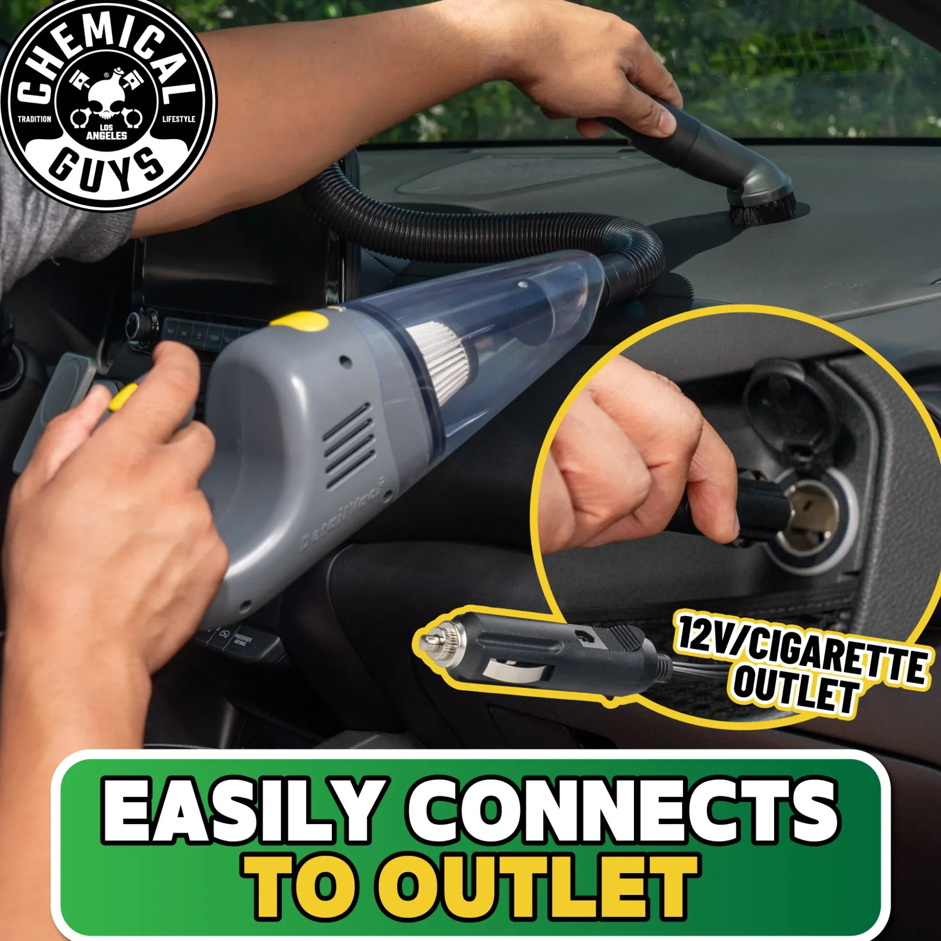 DetailVac Corded Handheld Car Vacuum Cleaner