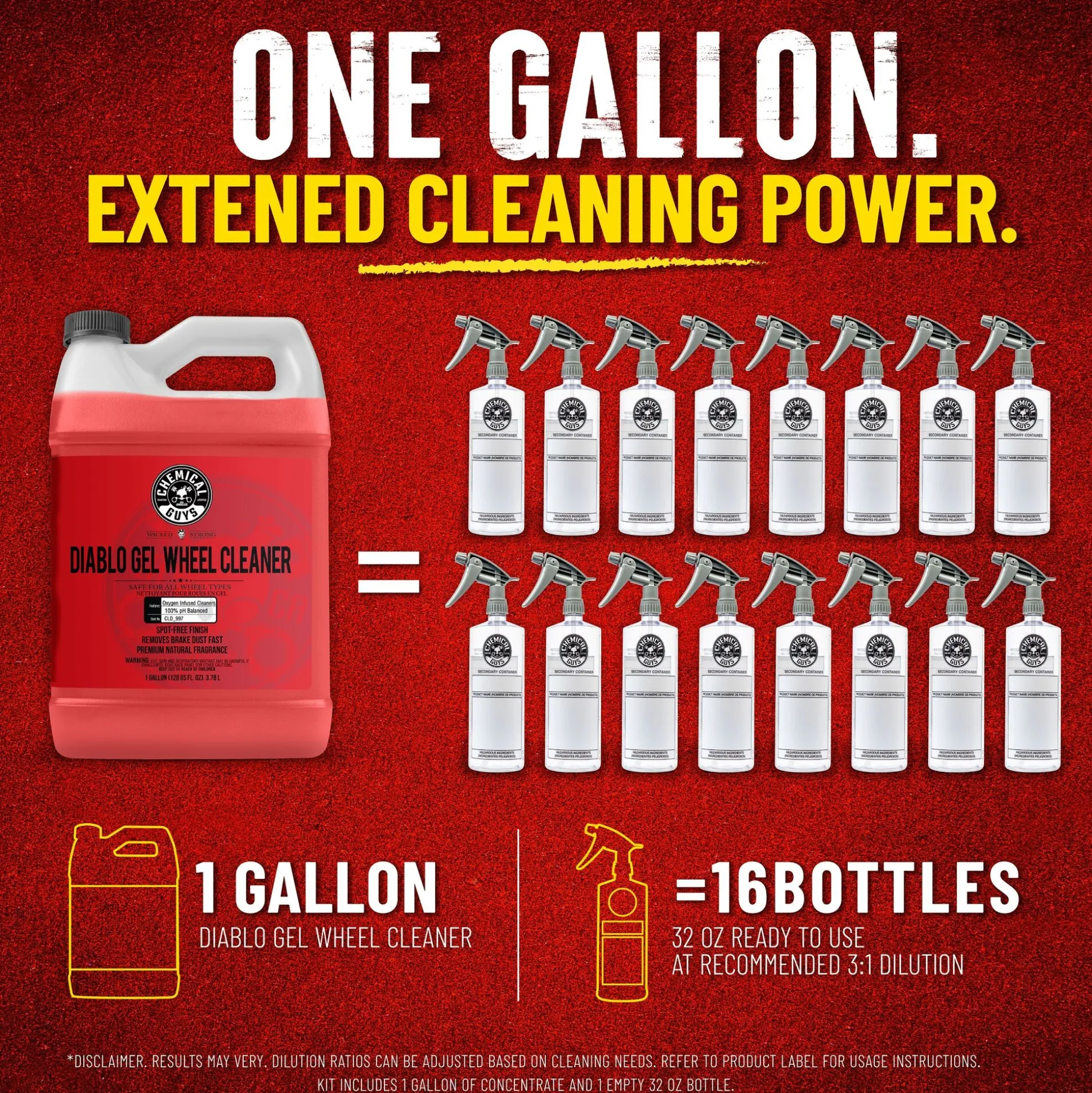 Diablo Wheel Cleaning Concentrate Bundle
