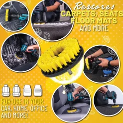 Fabric Cleaning Drill Brush Kit