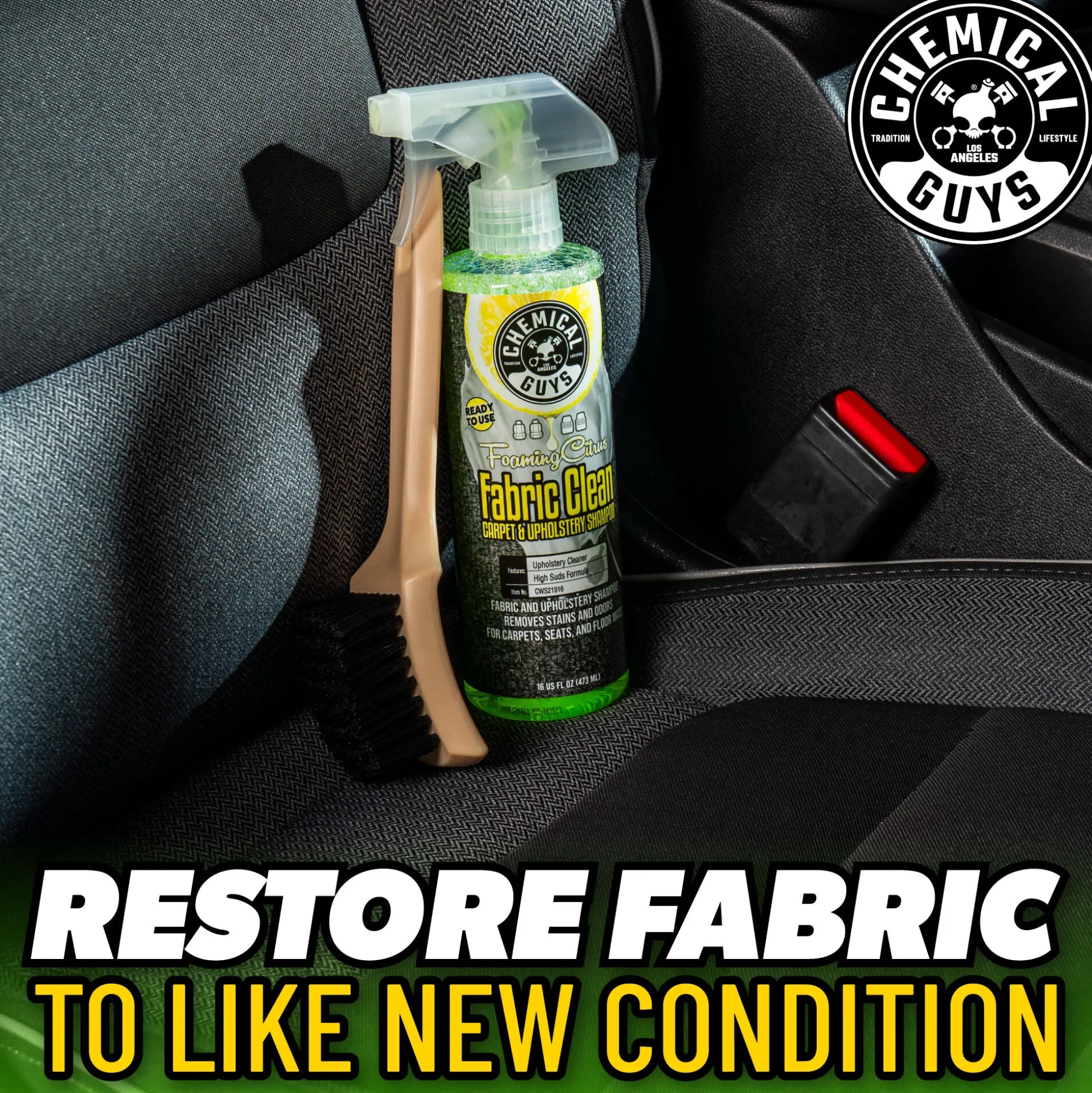 Foaming Citrus Fabric Clean Carpet & Upholstery Shampoo