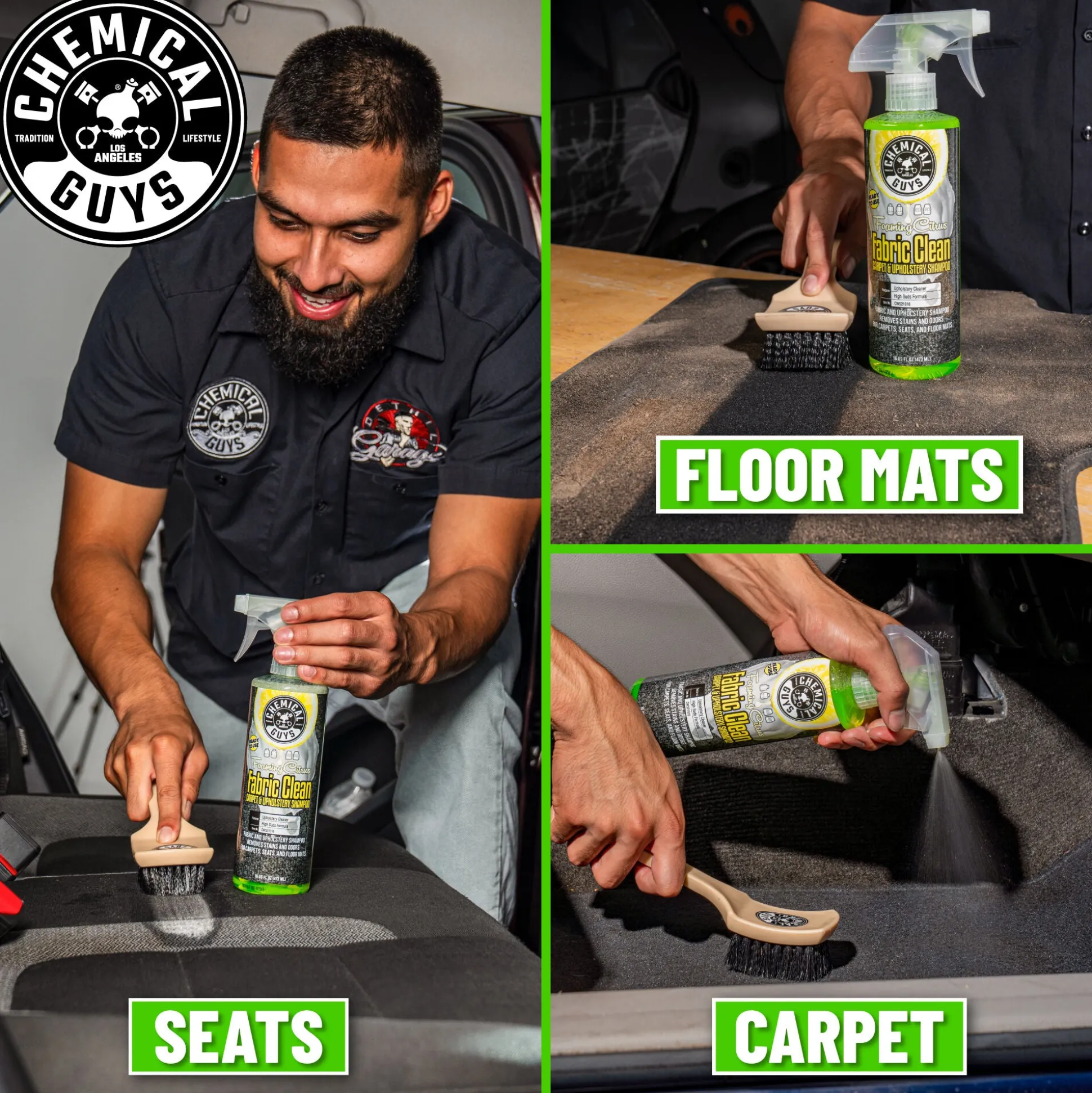 Foaming Citrus Fabric Clean Carpet & Upholstery Shampoo