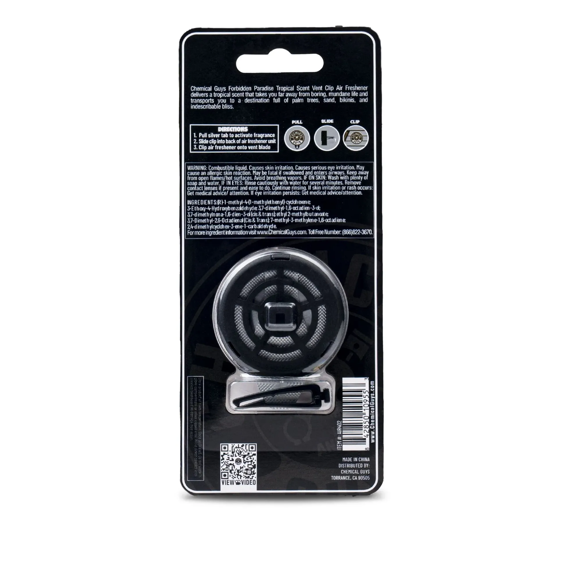Forbidden Paradise Tropical Vent Clip Air Freshener