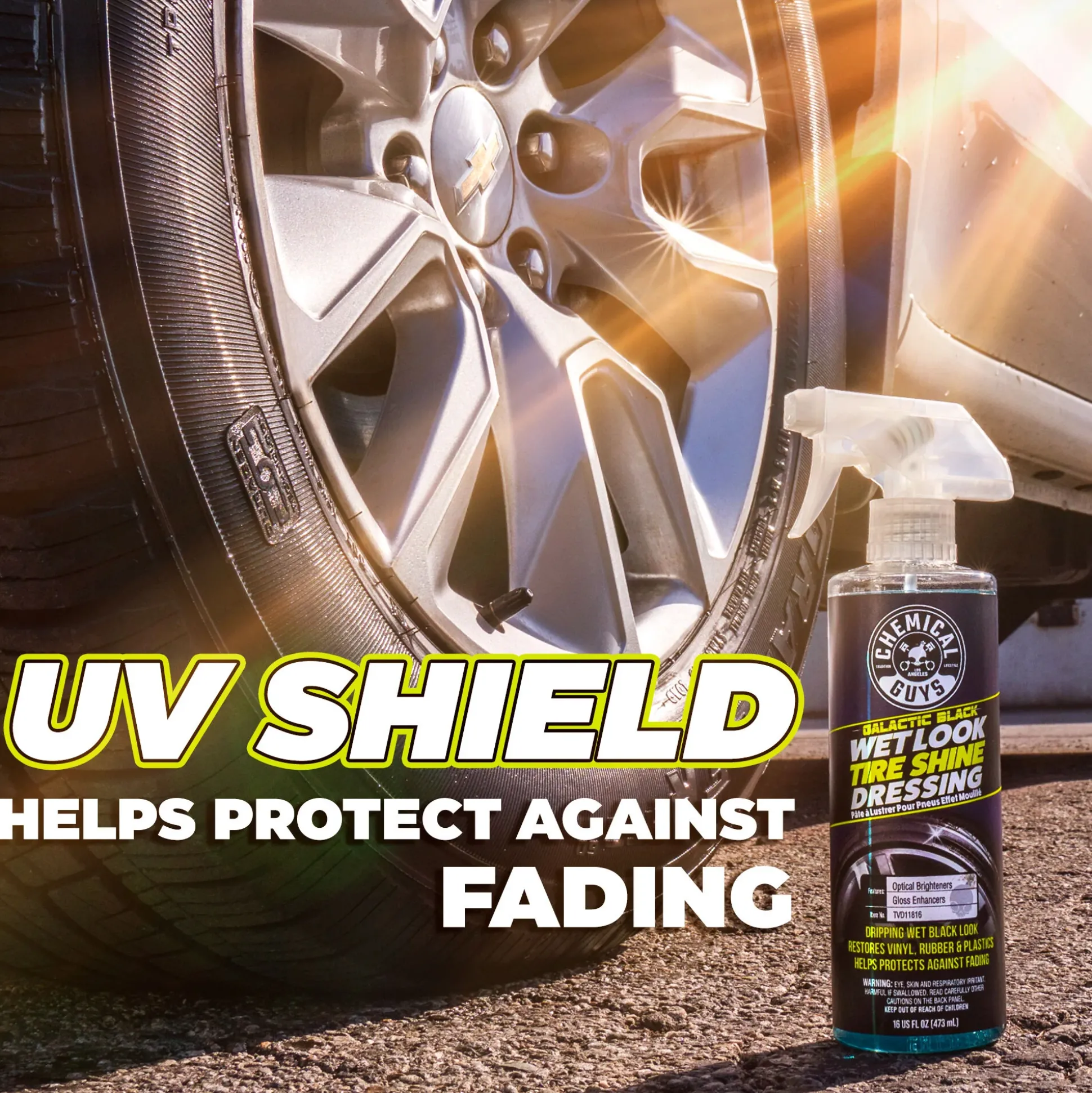 Galactic Black Wet Look Tire Shine Dressing