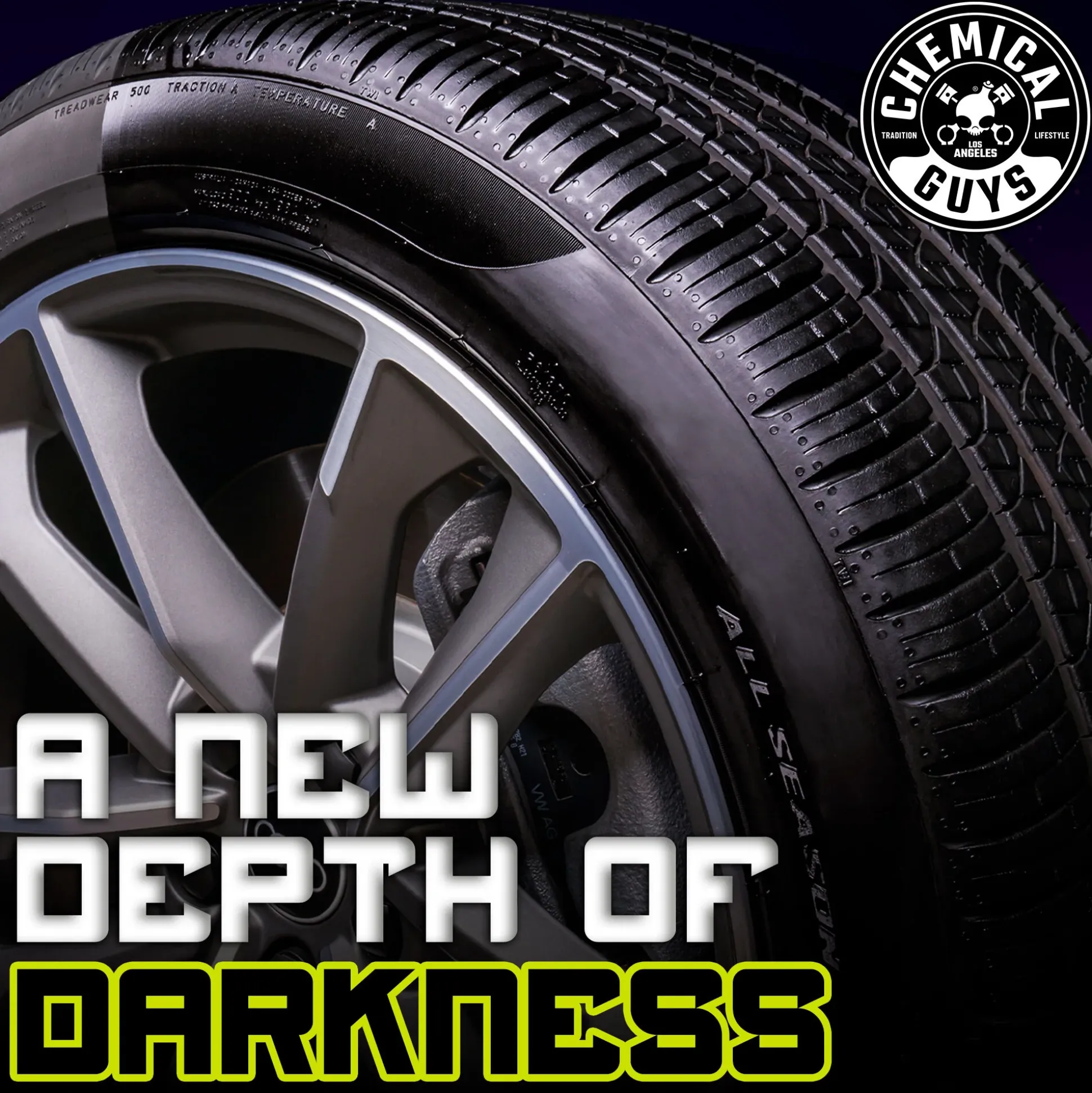 Galactic Black Wet Look Tire Shine Dressing