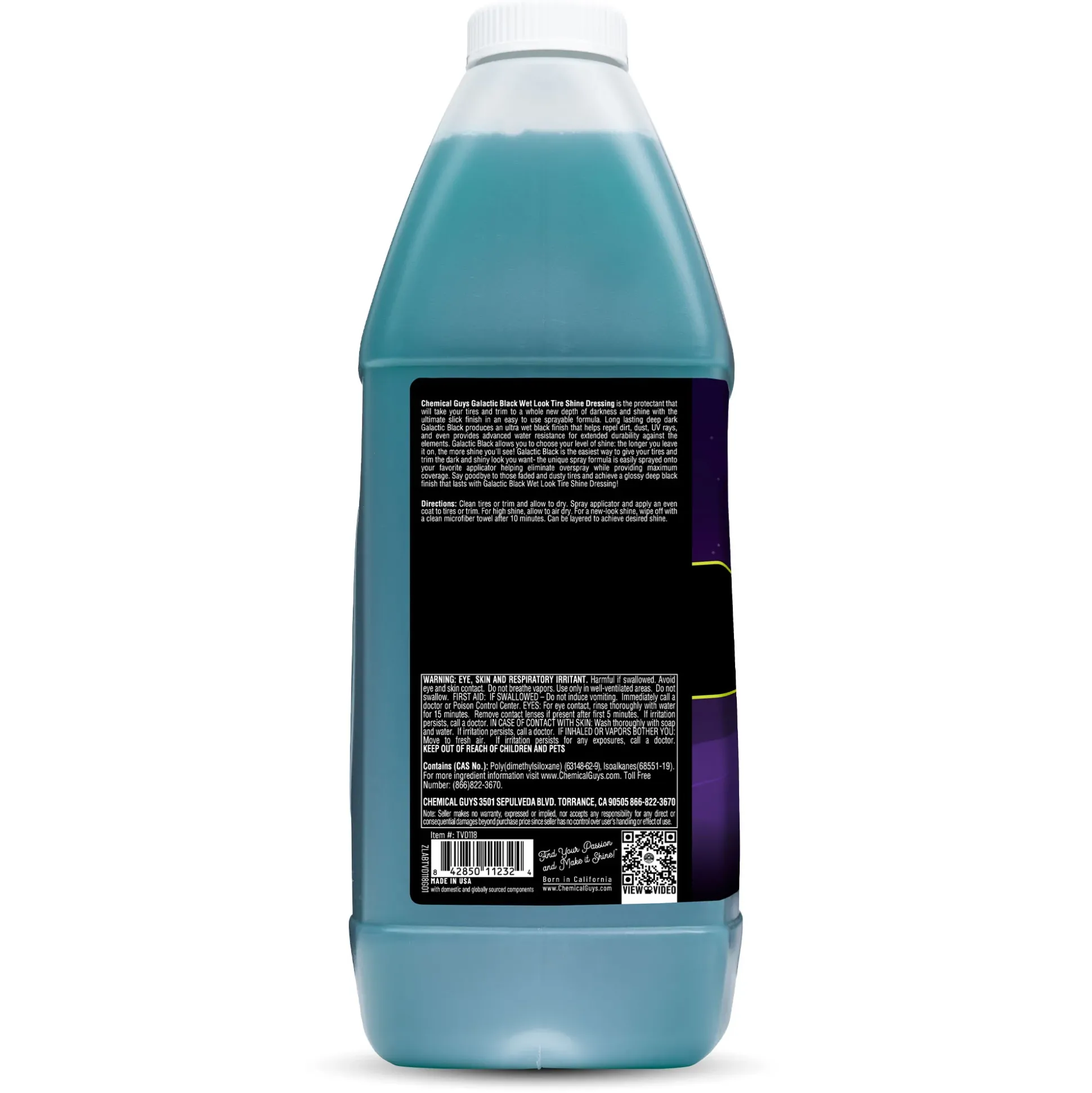 Galactic Black Wet Look Tire Shine Dressing