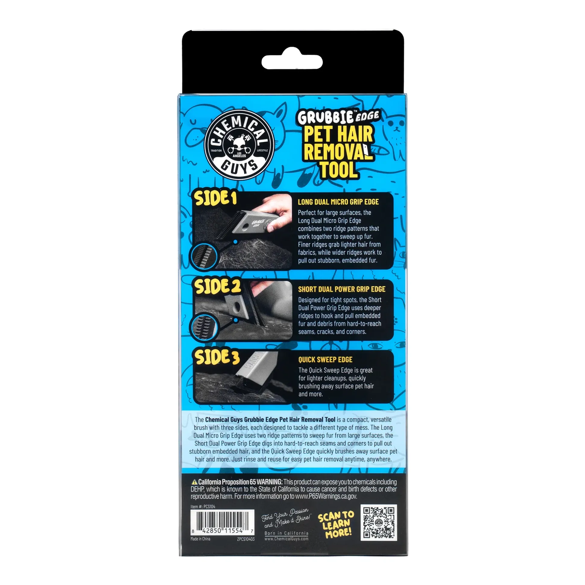 Grubbie Edge Pet Hair Removal Tool