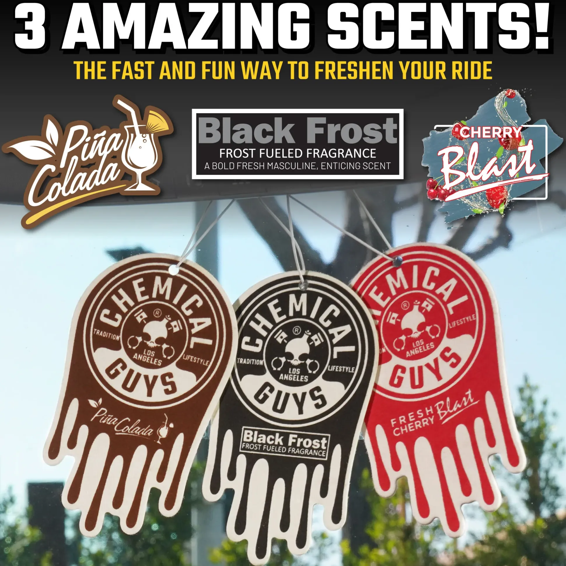 Hanging Air Freshener Assorted 3-Pack