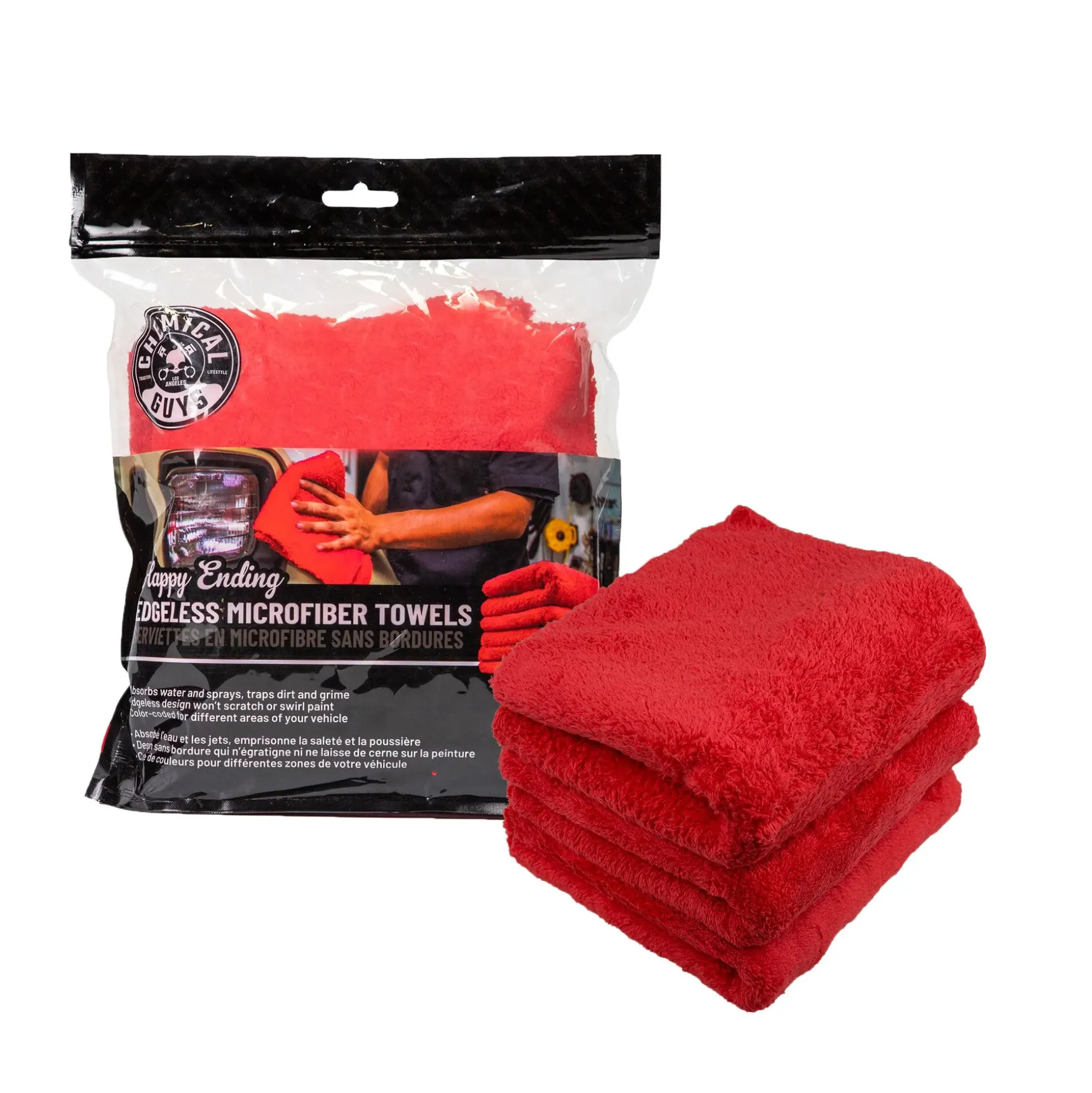 Happy Ending Edgeless Microfiber Towel 3-Pack
