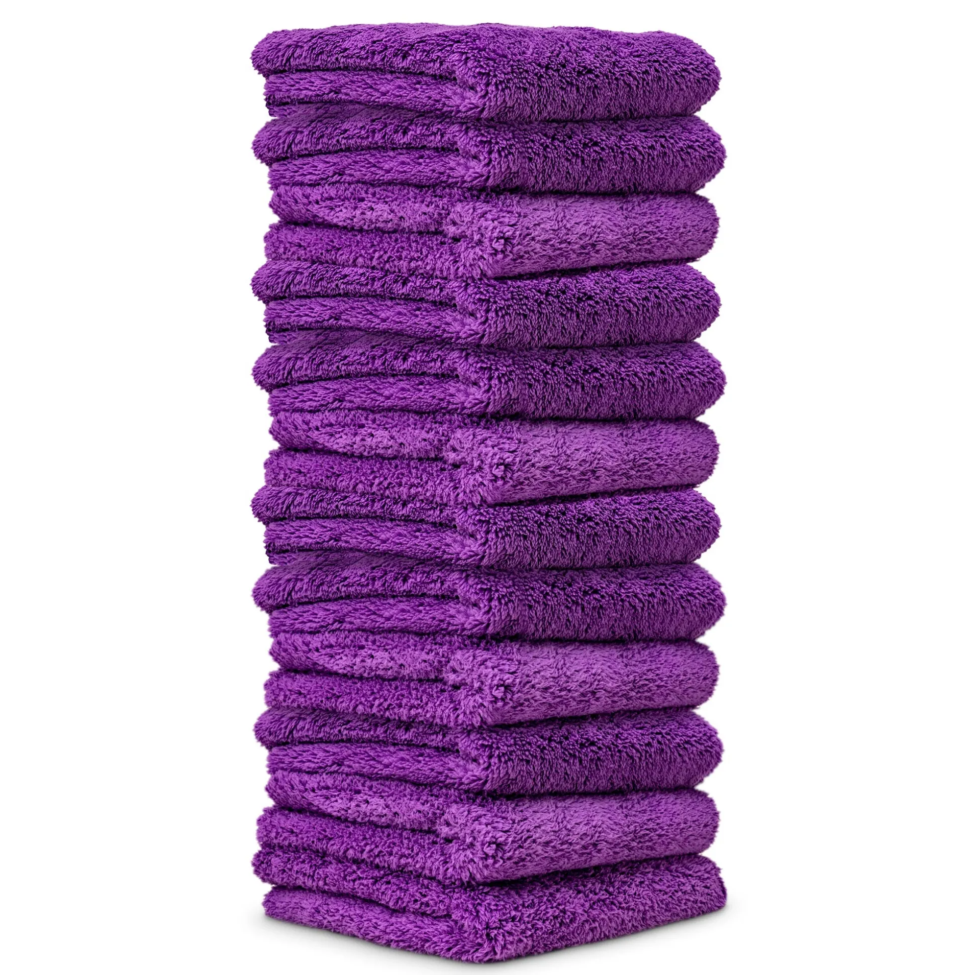 Happy Ending Edgeless Microfiber Towels, 16"x16" 12-Pack