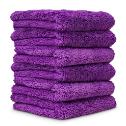 Happy Ending Edgeless Microfiber Towels, 16"x16" 6-Pack