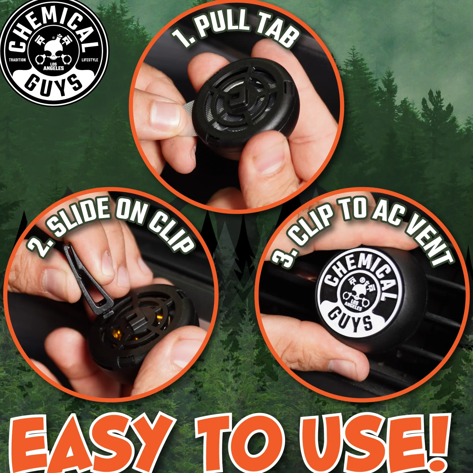 Happy Trail Outdoorsy Pine Vent Clip Air Freshener