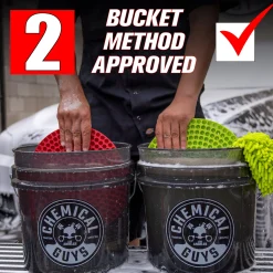 Heavy Duty Ultra Clear Detailing Bucket, 4.25 Gal, Smoked Obsidian Black
