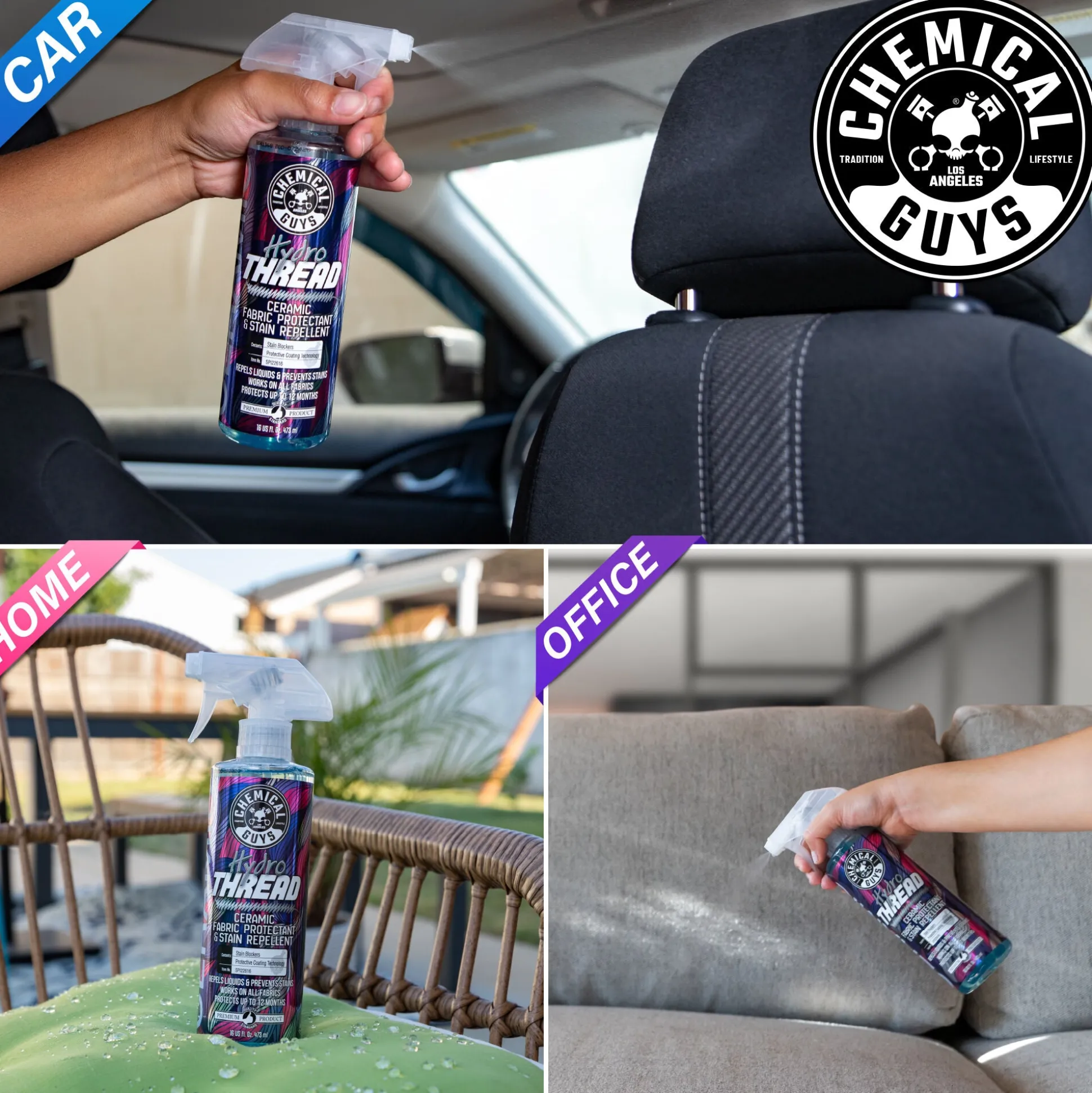 HydroThread Ceramic Fabric Protectant & Stain Repellent
