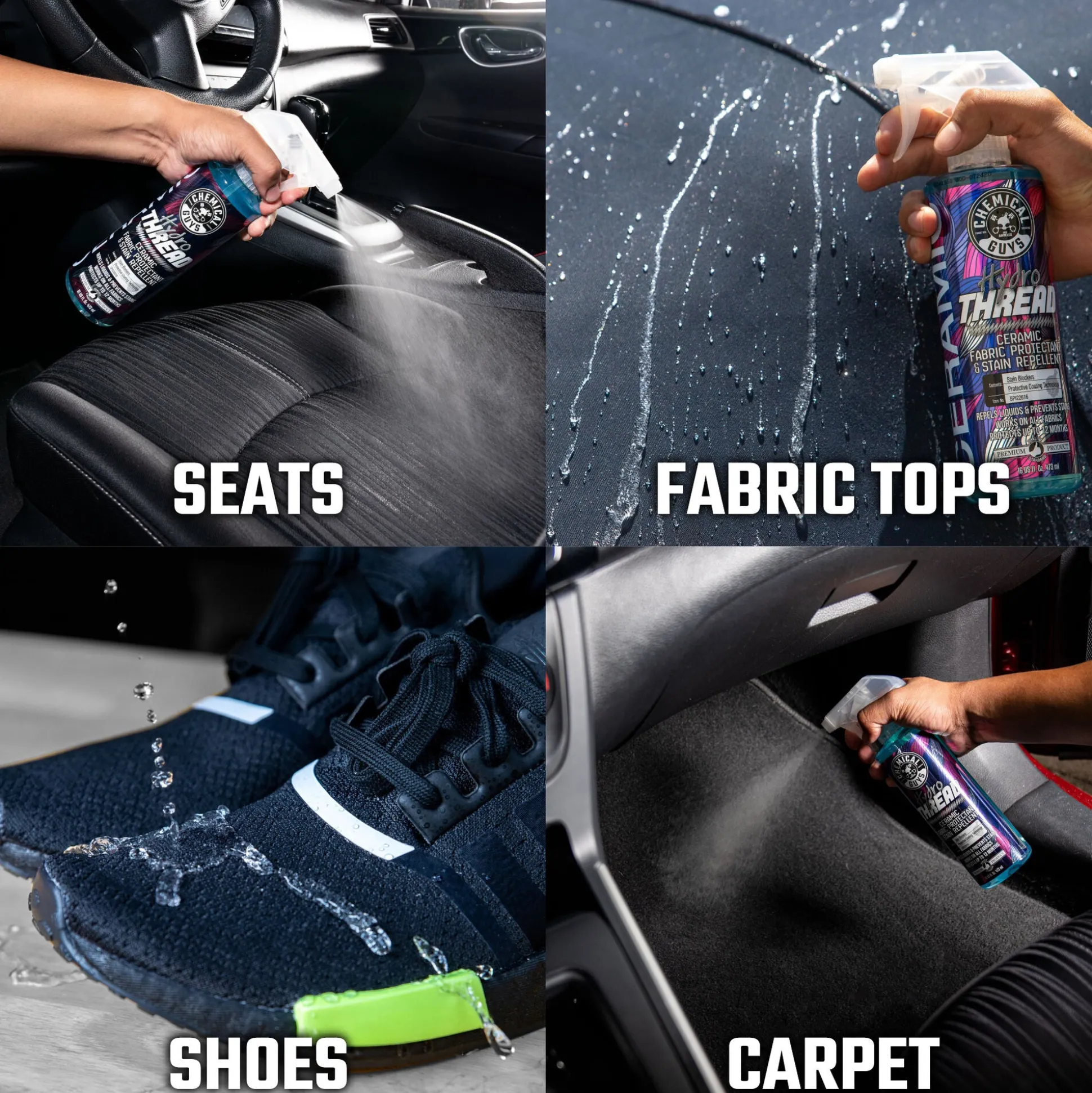 HydroThread Ceramic Fabric Protectant & Stain Repellent