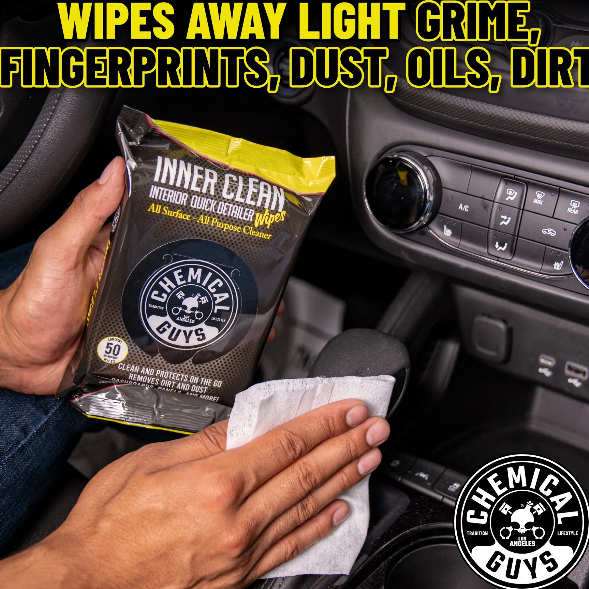 Inner Clean Interior Quick Detailer & Protectant Car Wipes