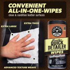 Leather Quick Detailer Canister Wipes