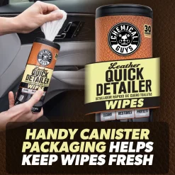 Leather Quick Detailer Canister Wipes