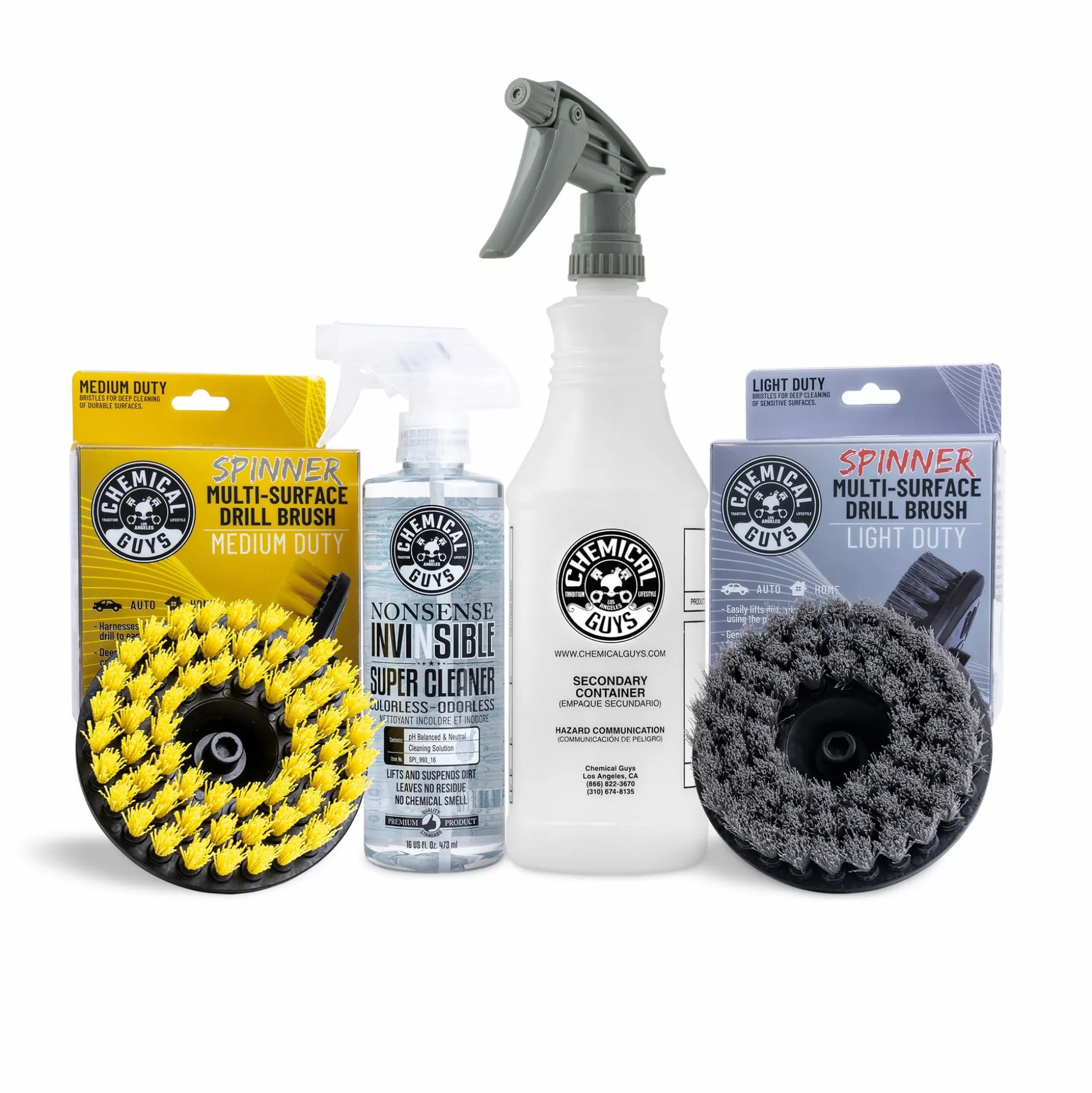 Light to Moderate All Purpose Cleaner Deluxe Kit w/Drill Brushes