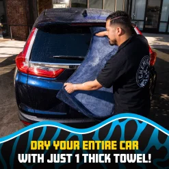 Megalodon Pocket Grip Twisted Loop Microfiber Drying Towel