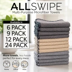 Multi-Colored AllSwipe Multi-Purpose Microfiber Towels