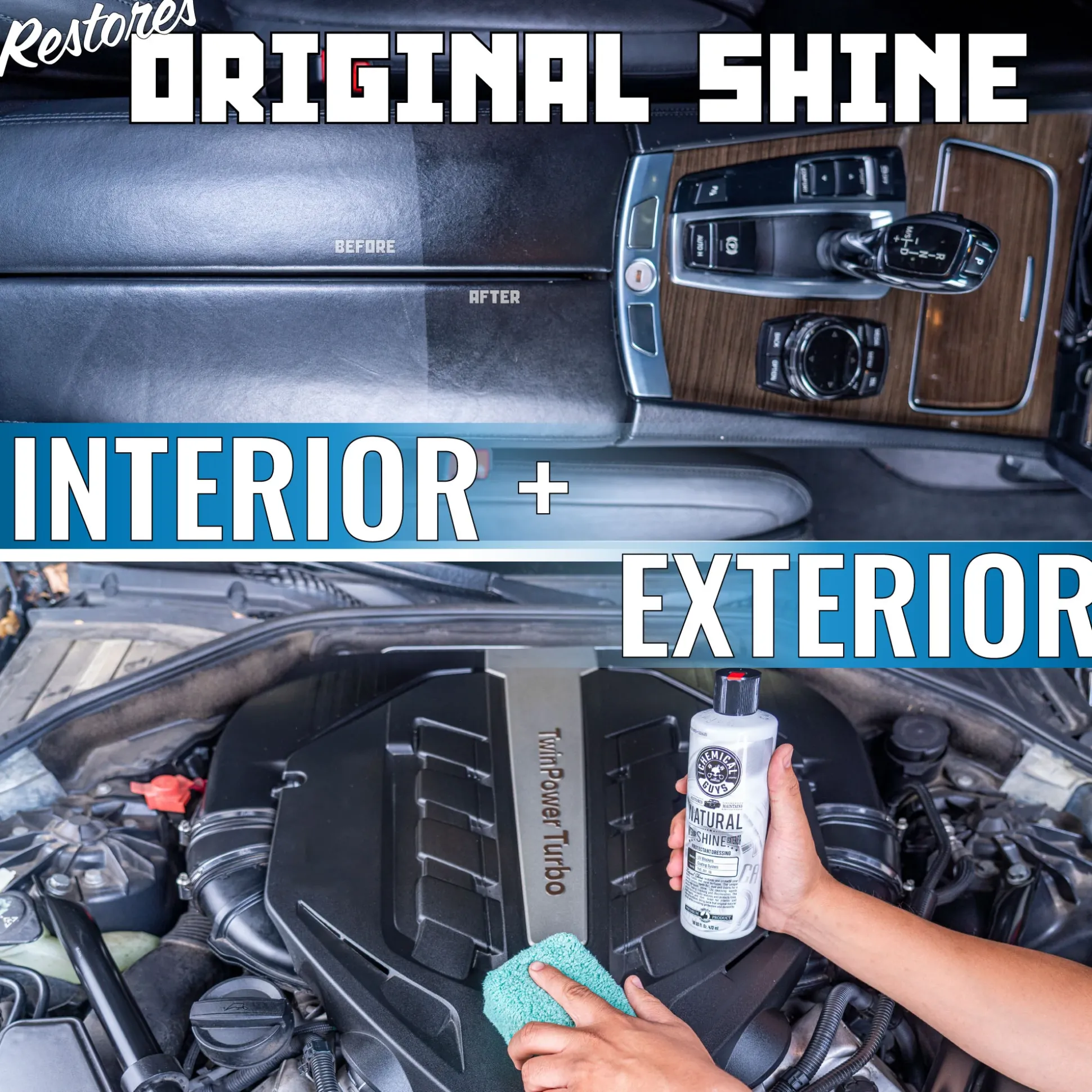 Natural Shine New Look Shine Plastic, Rubber, Vinyl Dressing