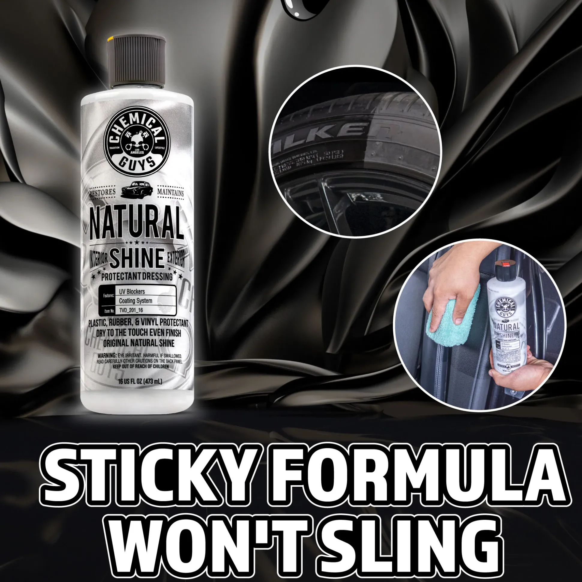 Natural Shine New Look Shine Plastic, Rubber, Vinyl Dressing