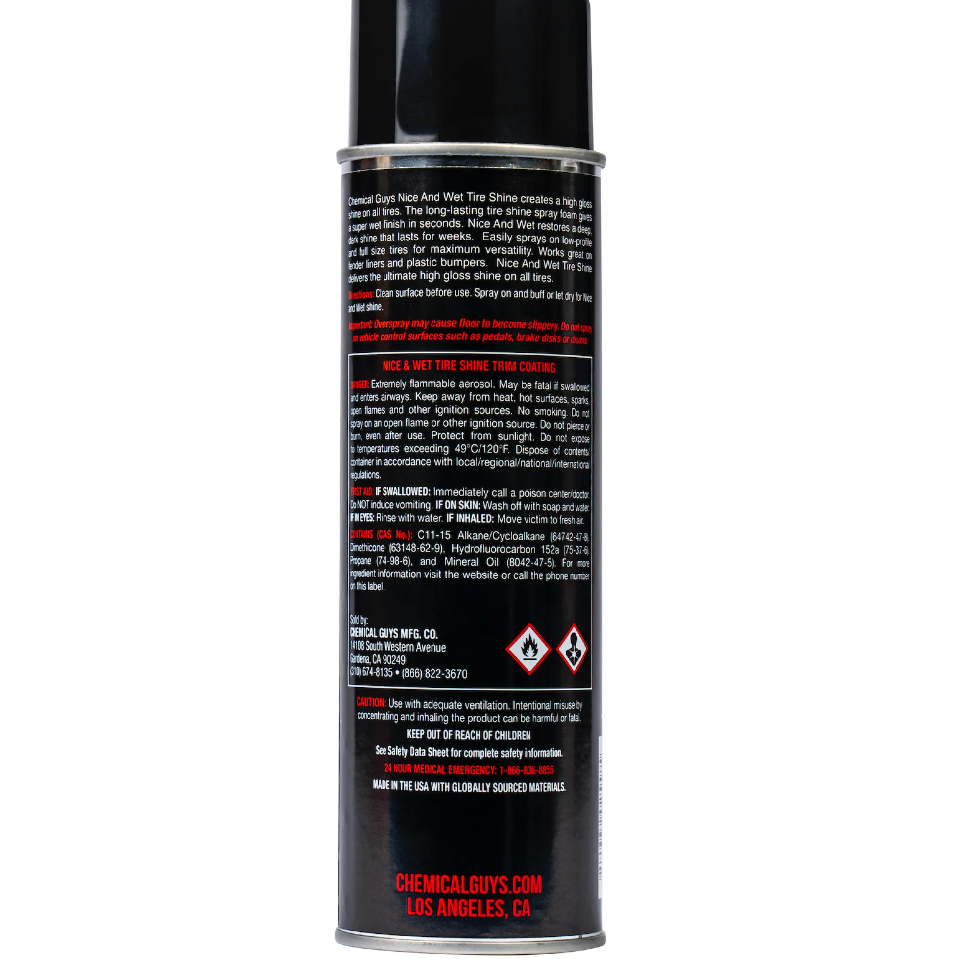 Nice and Wet Tire Shine Trim Coating Spray