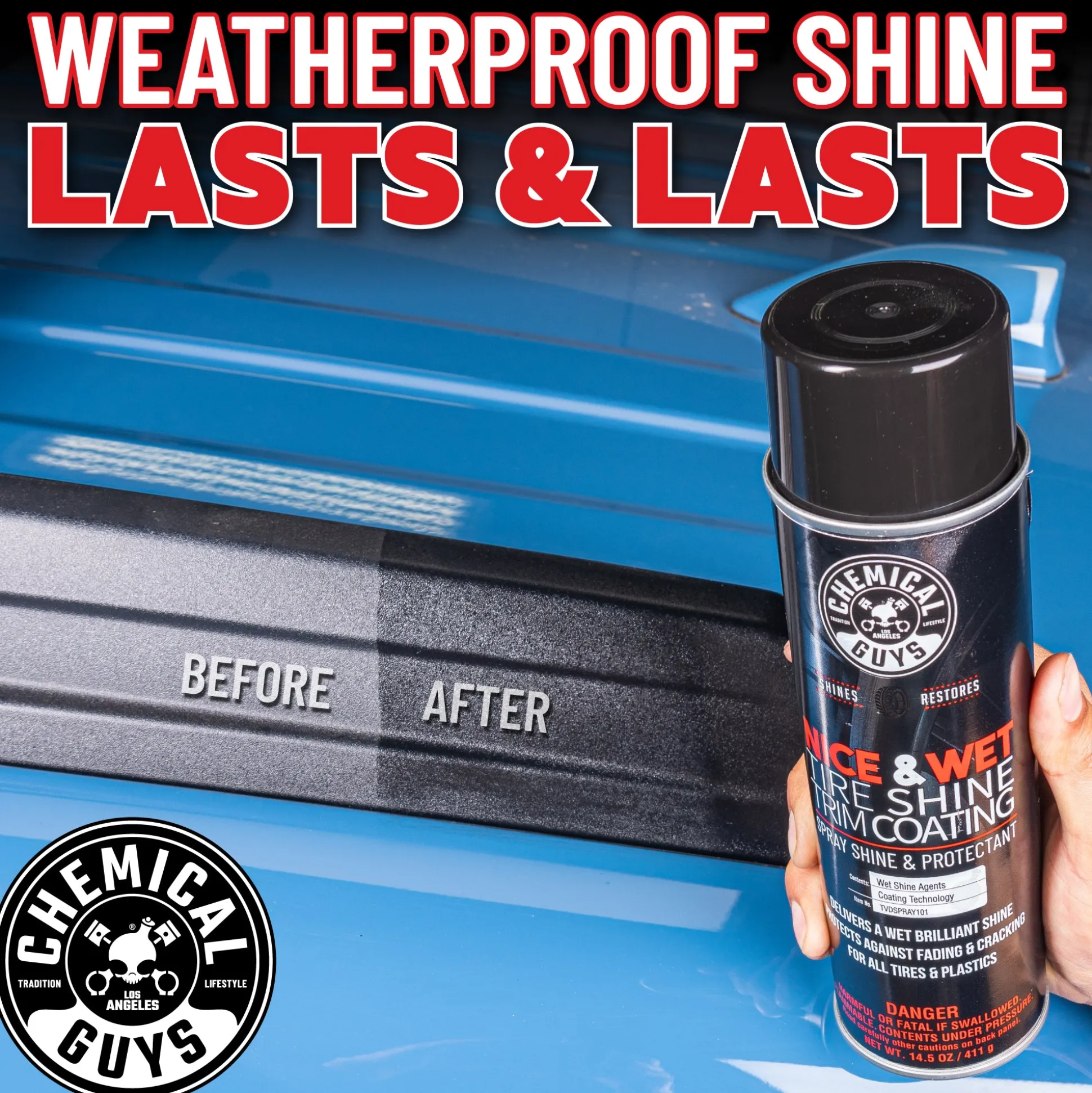 Nice and Wet Tire Shine Trim Coating Spray