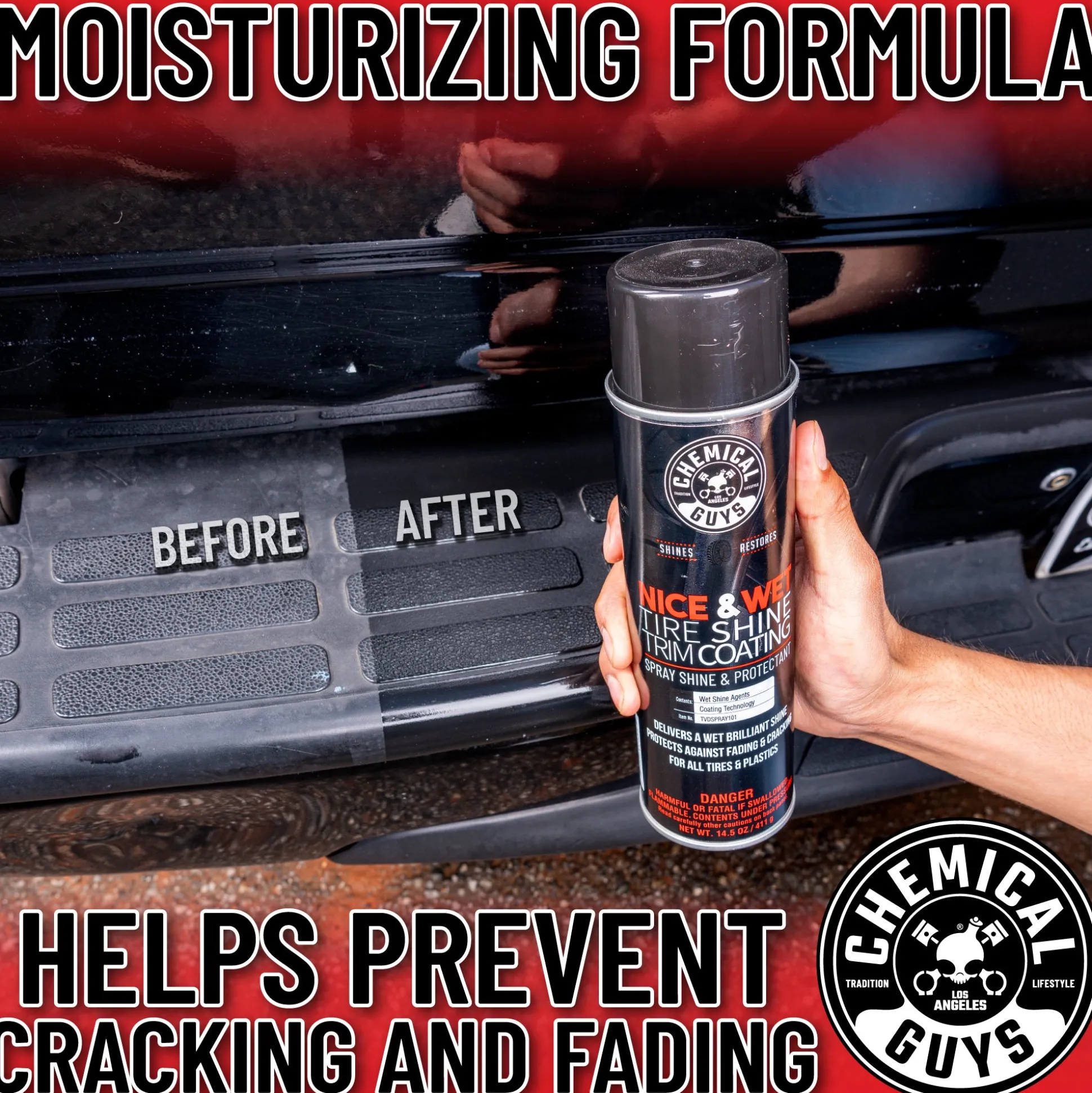Nice and Wet Tire Shine Trim Coating Spray