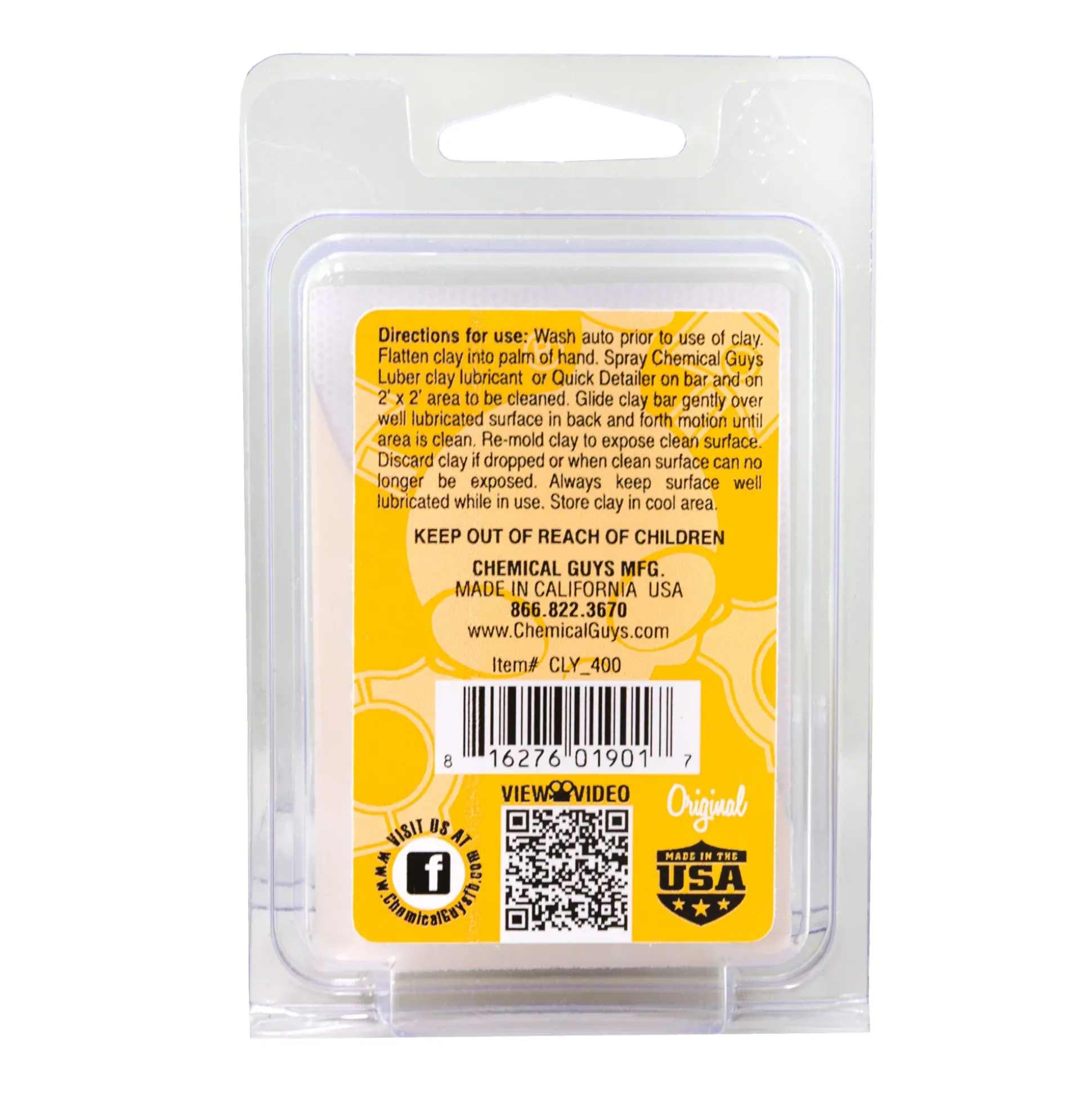 OG Clay Bar (Light/Medium Duty, Yellow)