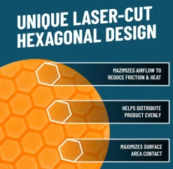 Orange Hex-Logic Medium-Heavy Cutting Pad
