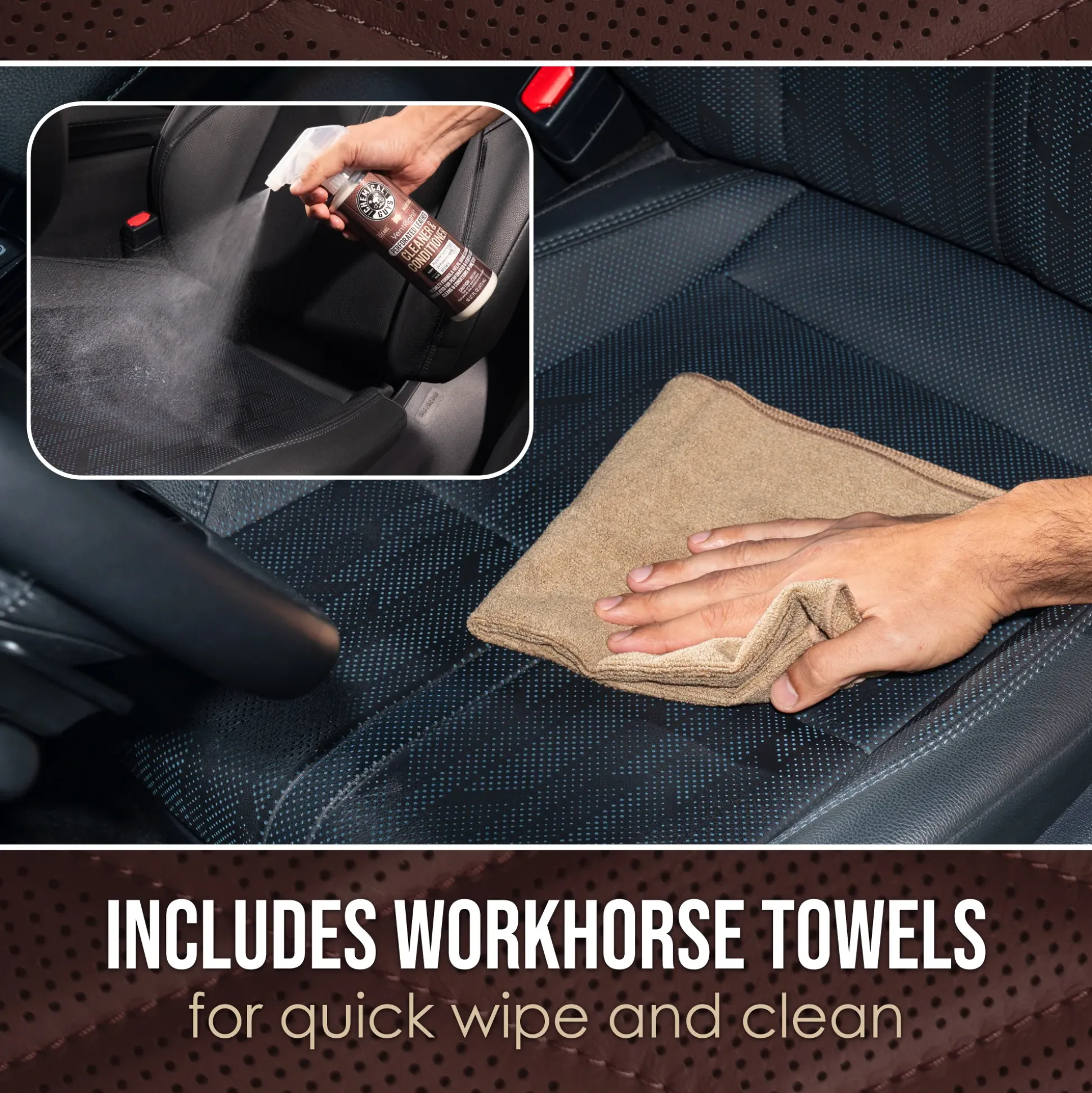 Perforated Leather Care Kit