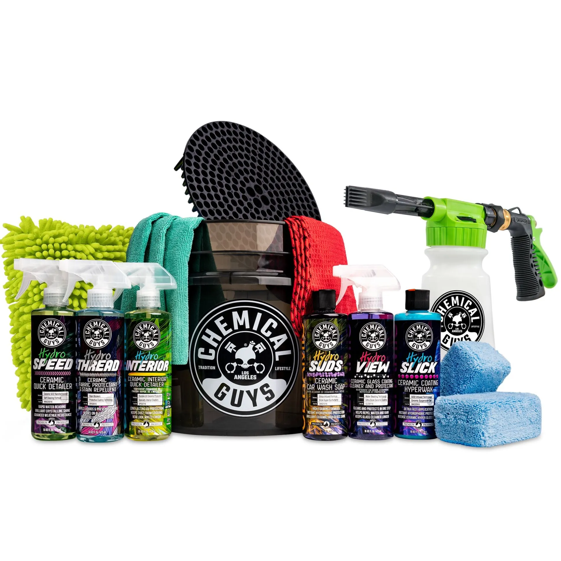 16-Piece Arsenal Builder Ceramic Protection Car Wash Kit with TORQ Foam Blaster