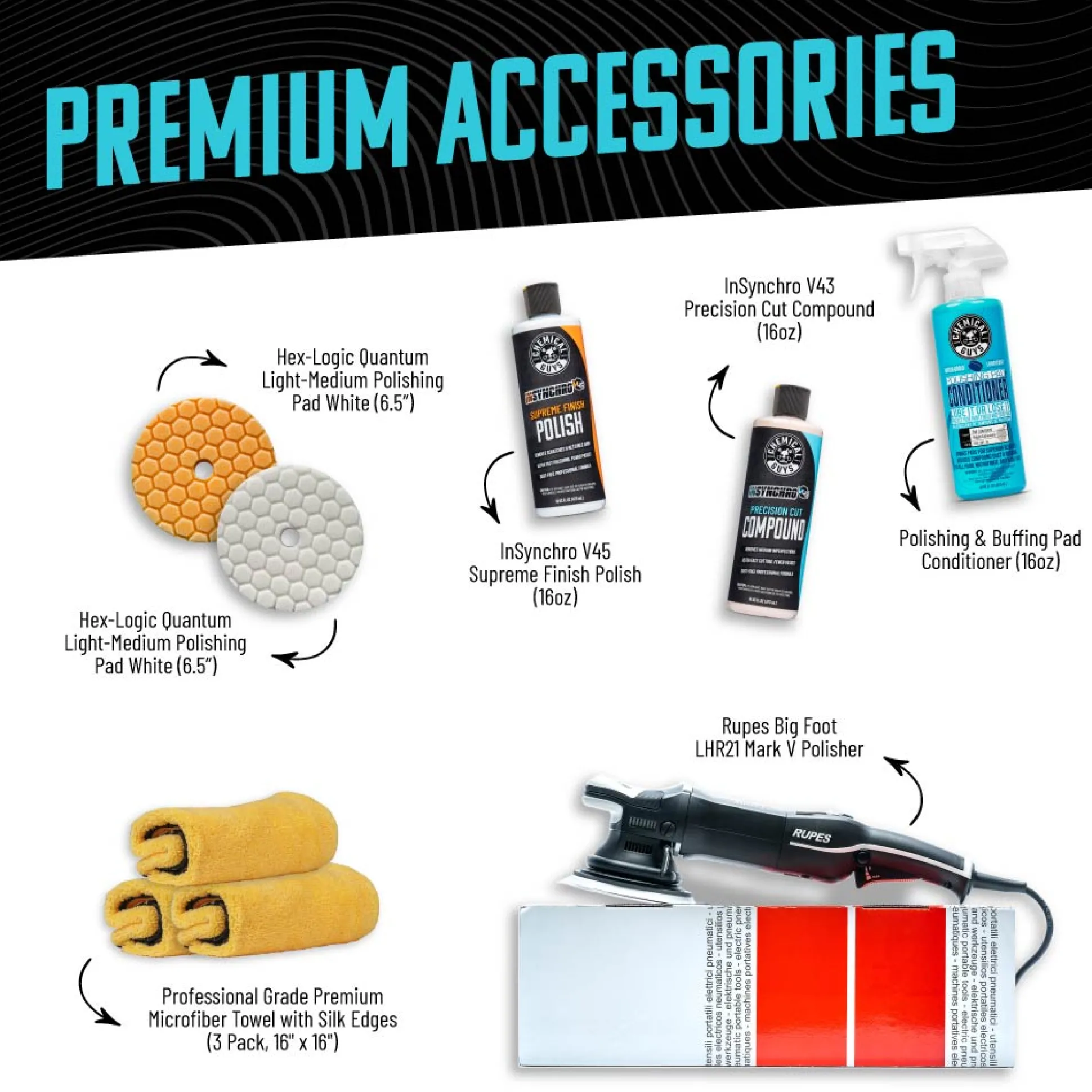 RUPES LHR21 Mark V Max Coverage Ultimate Kit
