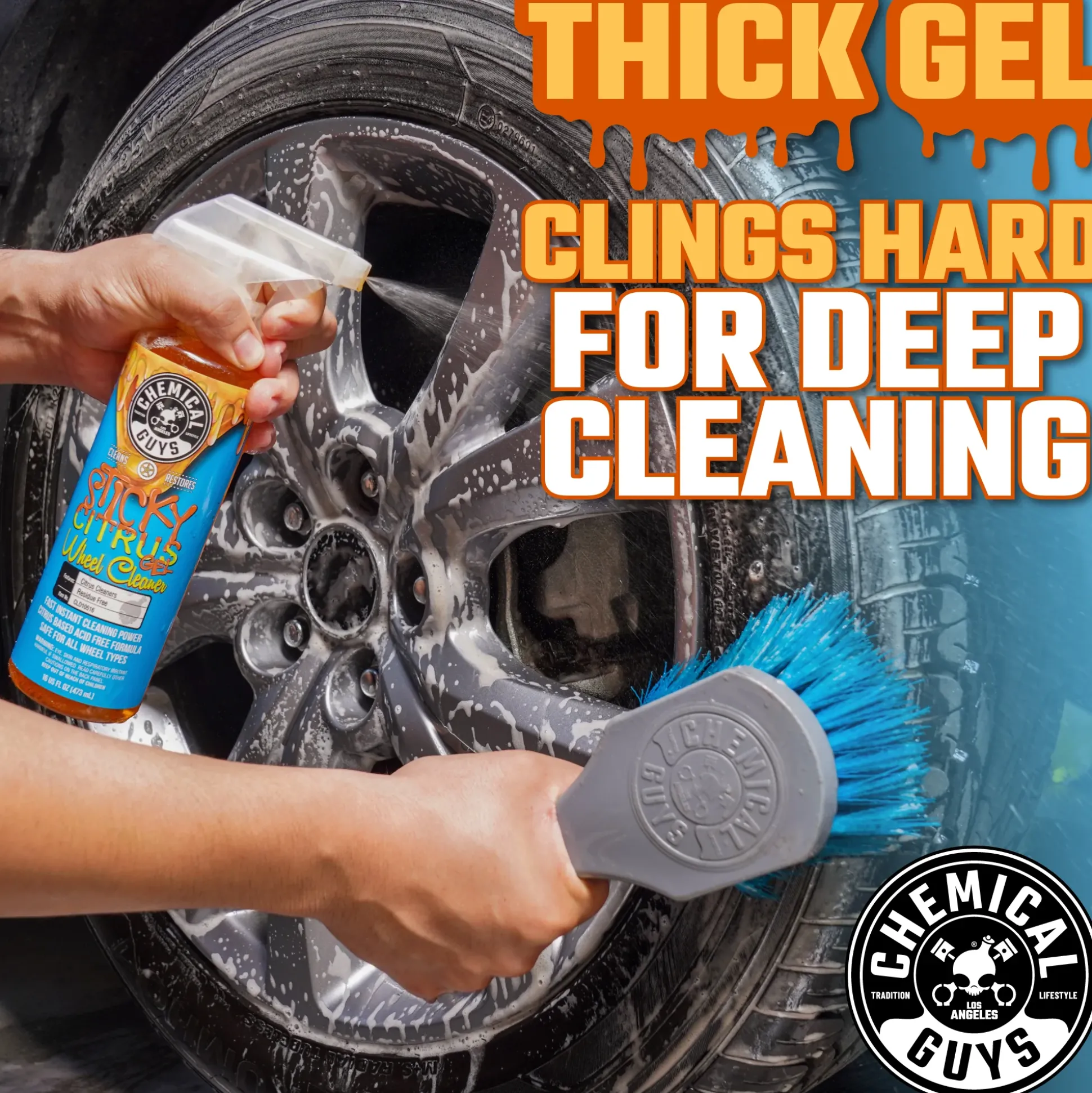 Sticky Citrus Wheel Cleaner Gel