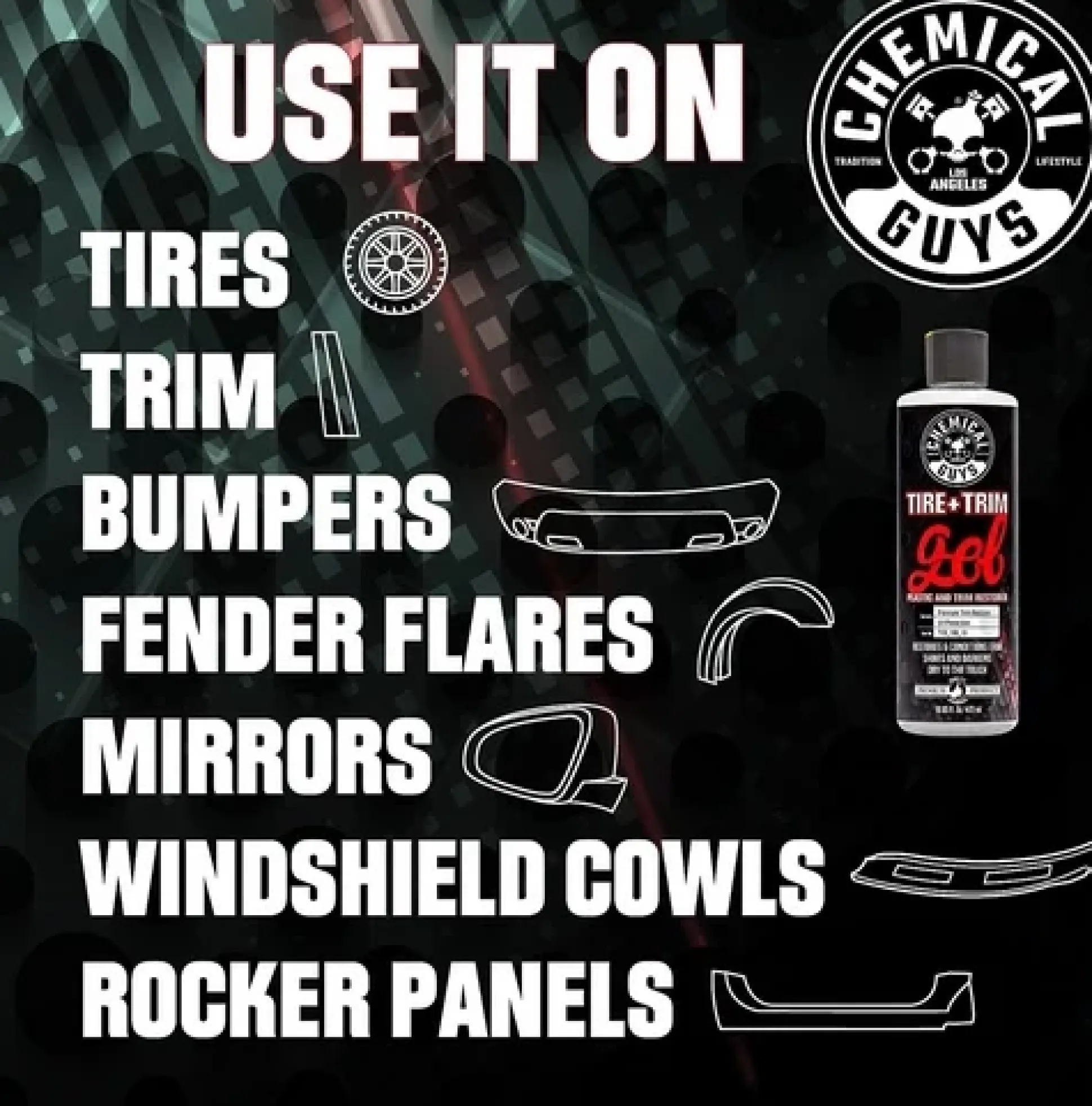 Tire+Trim Gel Plastic and Rubber High-Gloss Restorer and Protectant