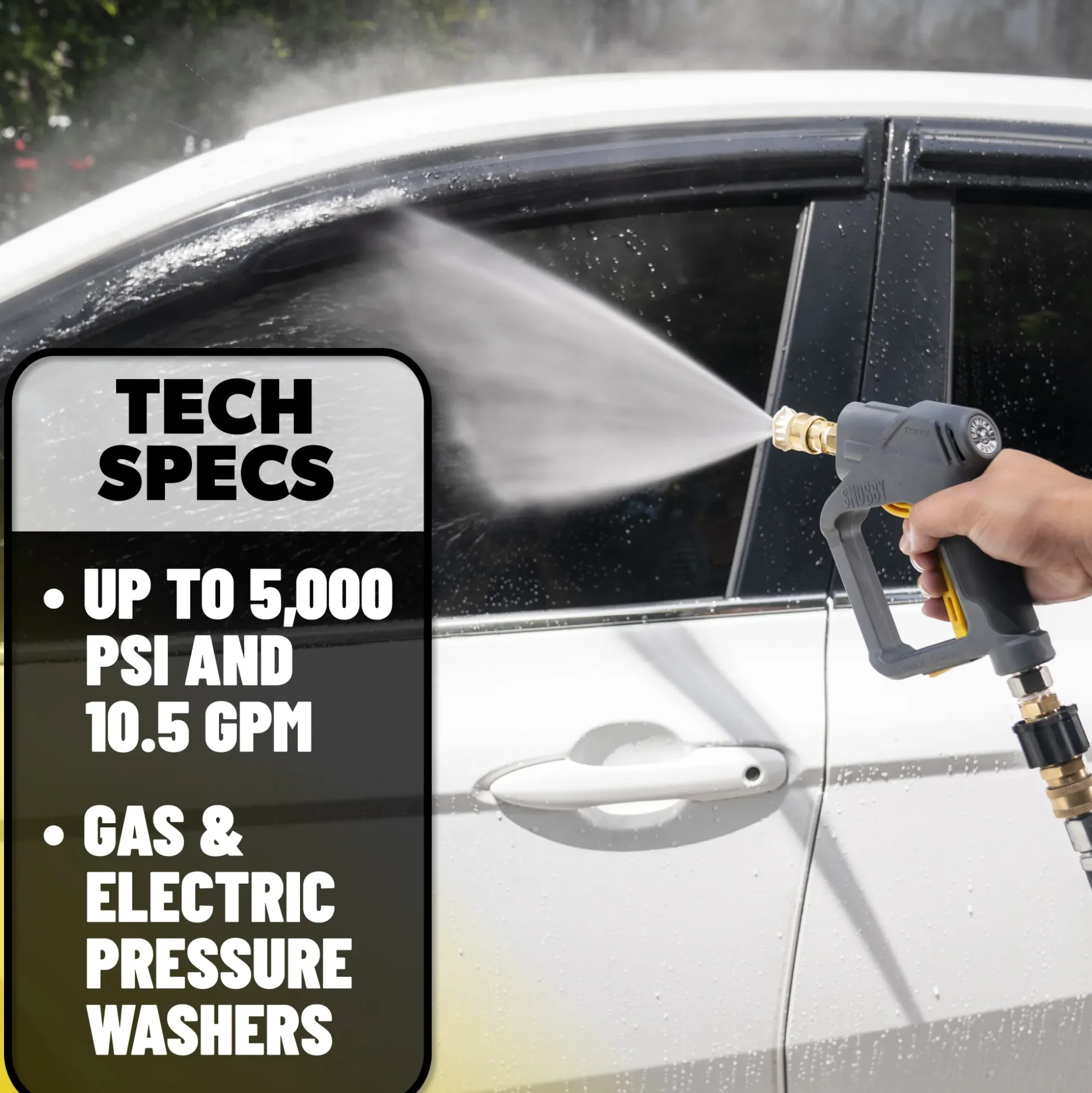 TORQ Snubby Pressure Washer Gun - Foam Cannon Attachment