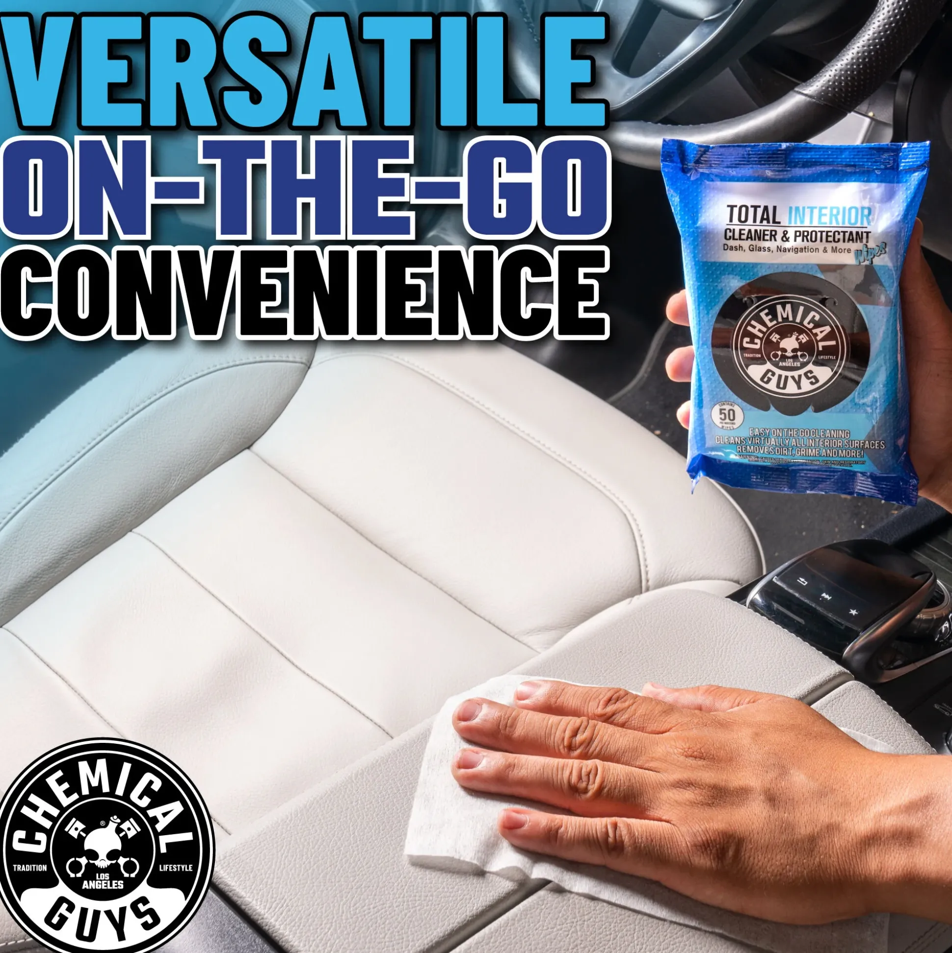 Total Interior Cleaner & Protectant Car Cleaning Wipes