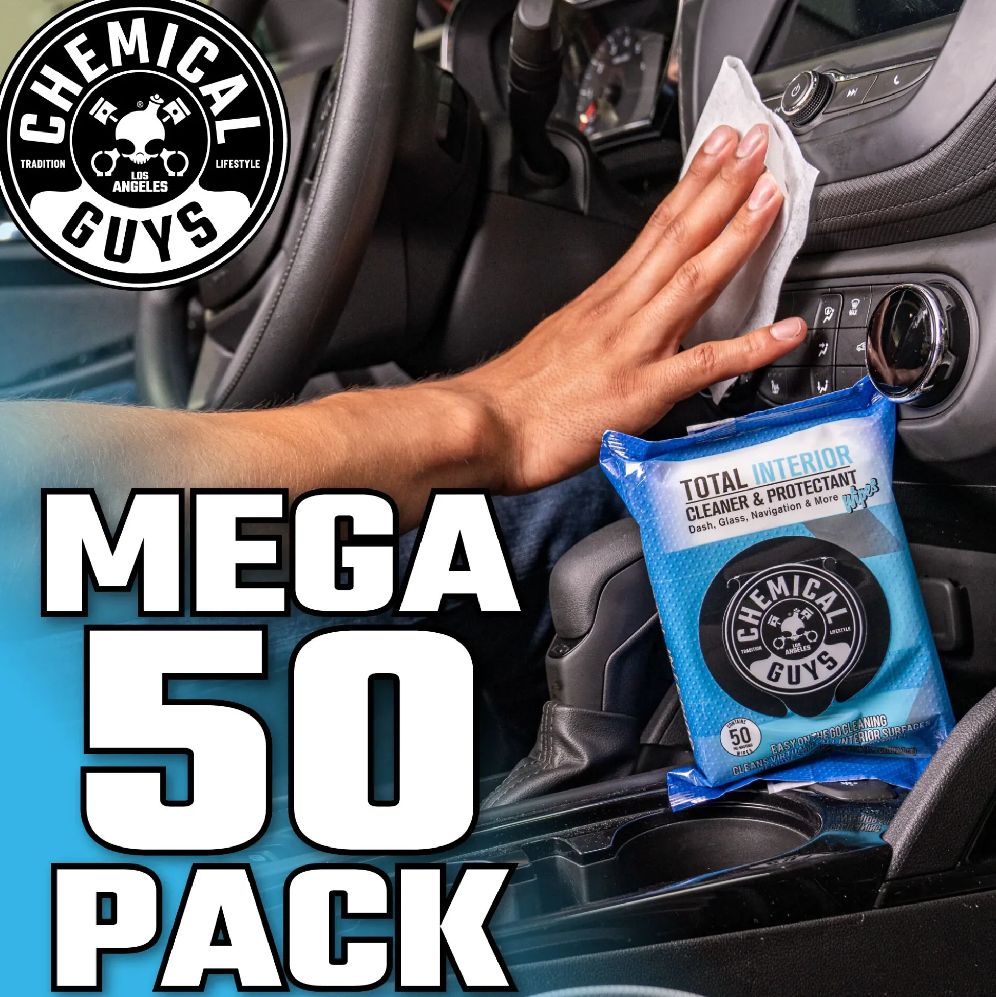 Total Interior Cleaner & Protectant Car Cleaning Wipes