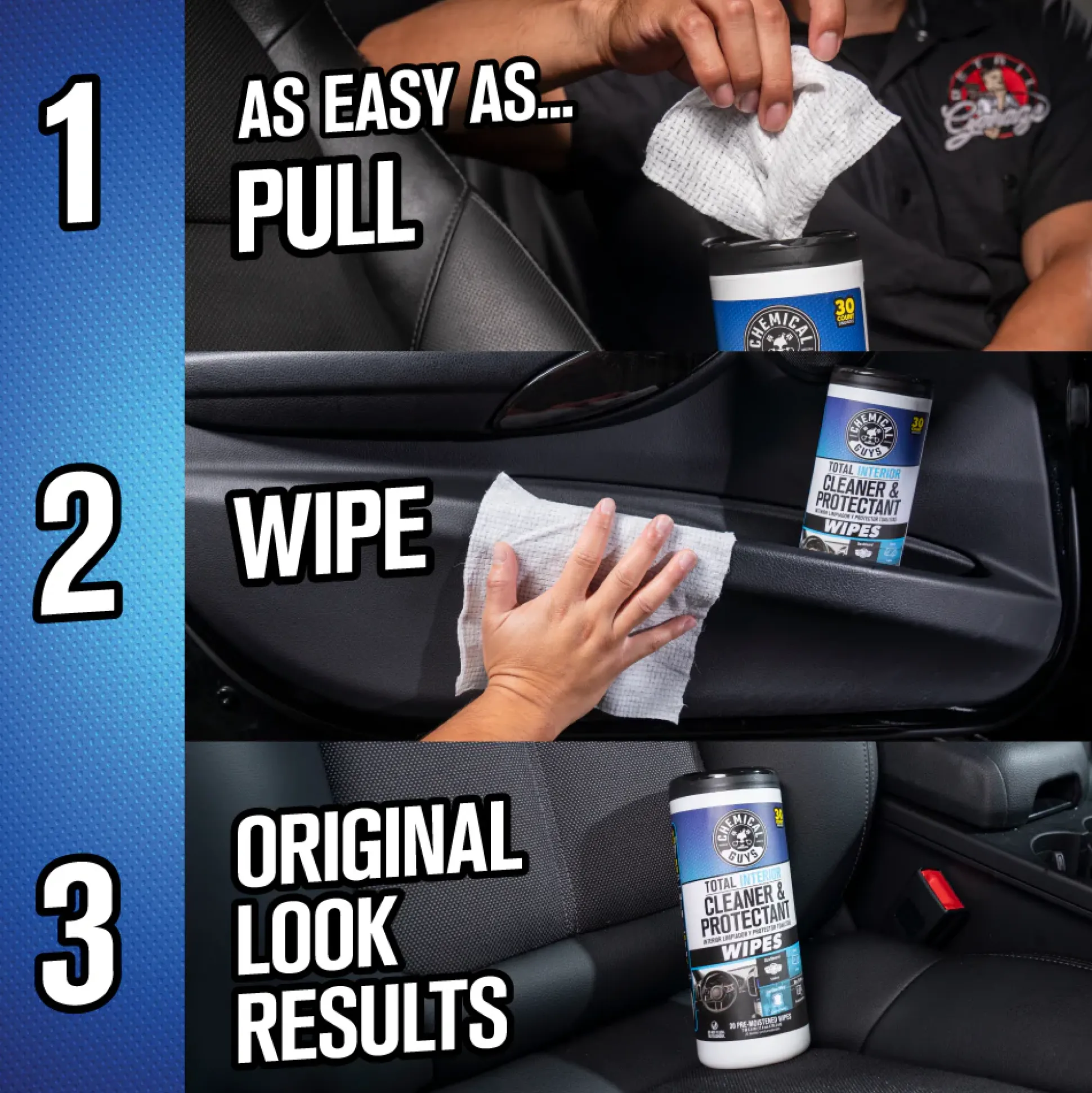 Total Interior Cleaner & Protectant Canister Wipes