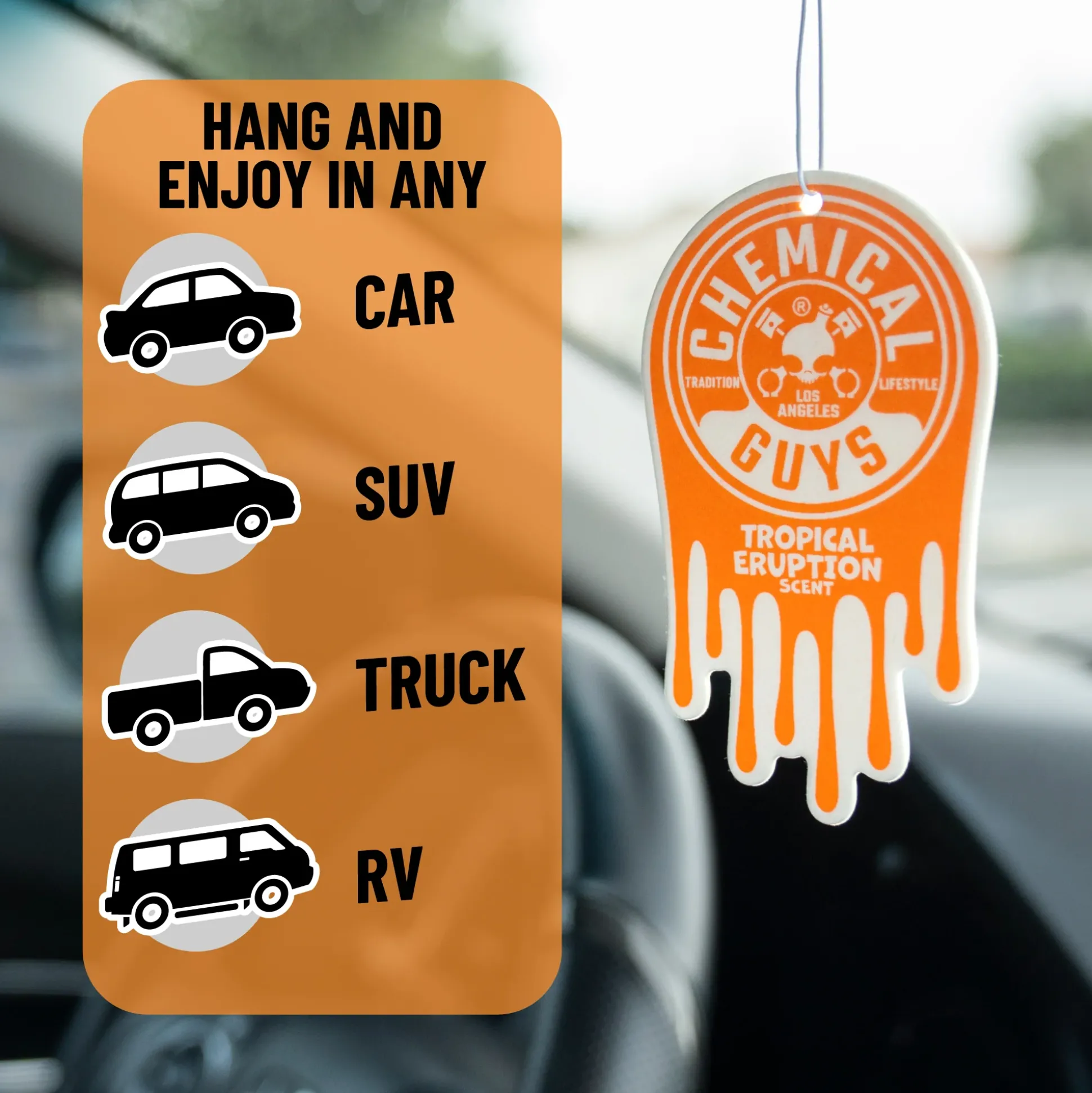 Tropical Eruption Hanging Air Freshener
